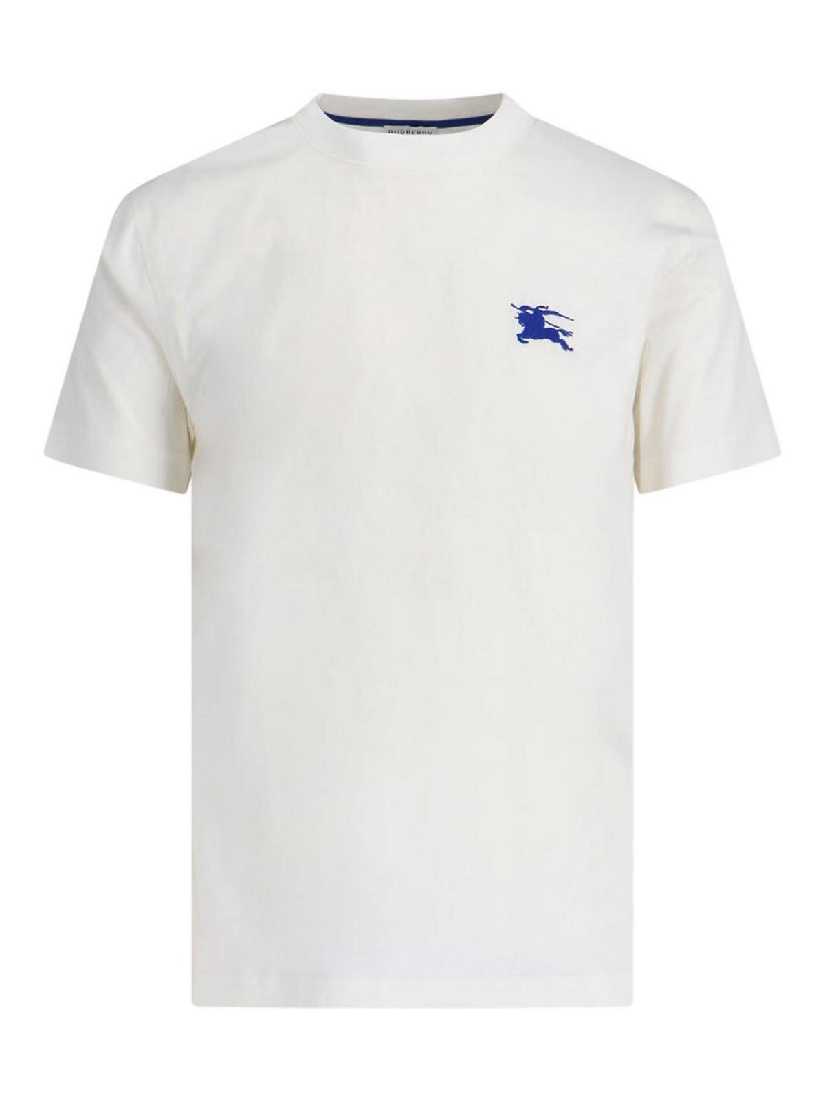 White Embroidered T-Shirt Product Image
