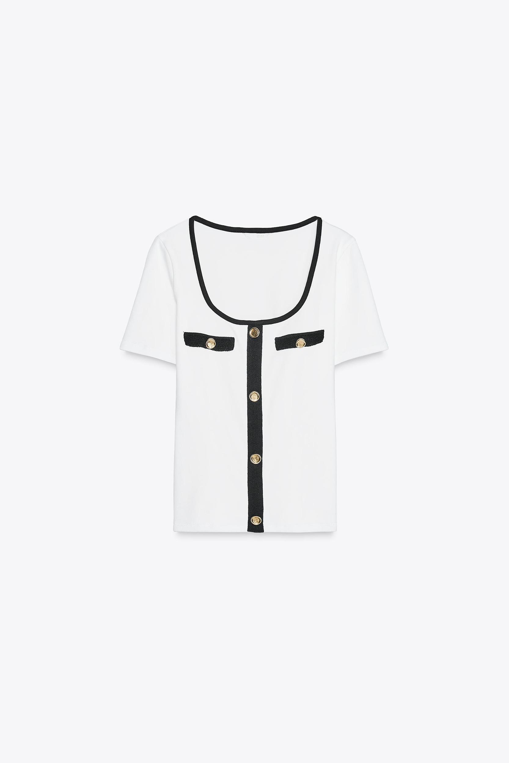 CONTRAST TRIM T-SHIRT Product Image