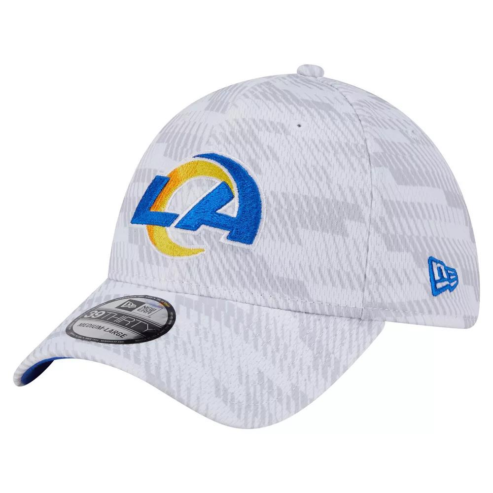 Men's New Era  White Los Angeles Rams Gameday Graded 39THIRTY Flex Hat, Size: Small/Medium Product Image