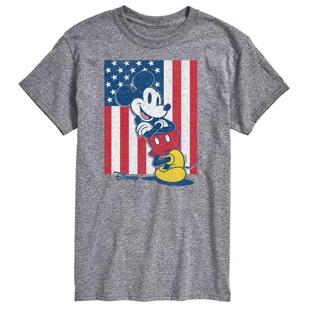 Disney's Mickey Mouse Men's Americana Flag Graphic Tee,  Product Image