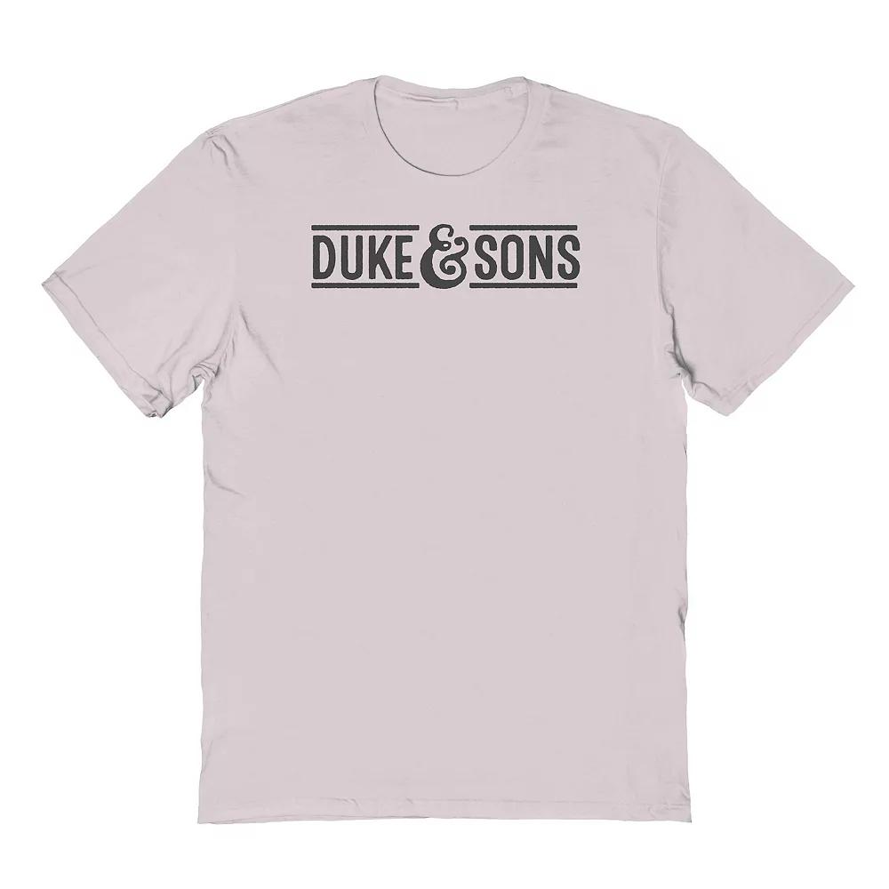 Men's Duke & Sons Duke Sons Logo Graphic Tee, Size: Medium, Ice Grey Product Image