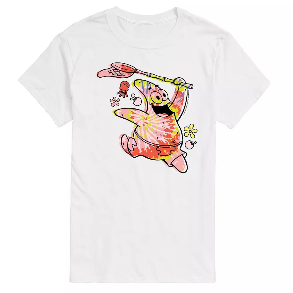 Men's SpongeBob SquarePants Tie Dye Patrick Graphic Tee,  Product Image