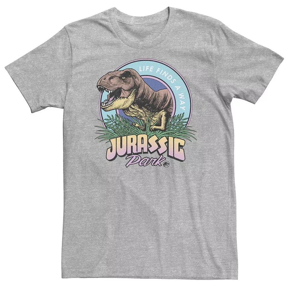 Big & Tall Jurassic Park Life Finds A Way Vibrant Tee, Men's,  Product Image