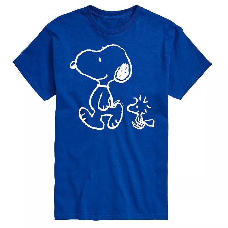 Big & Tall Peanuts Snoopy Woodstock Walk Graphic Tee, Men's,  Product Image