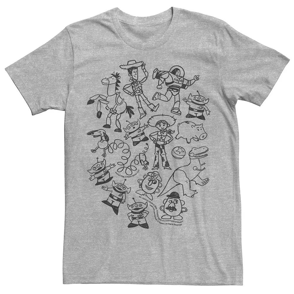 Disney / Pixar's Toy Story Men's Group Shot Doodles Tee,  Product Image