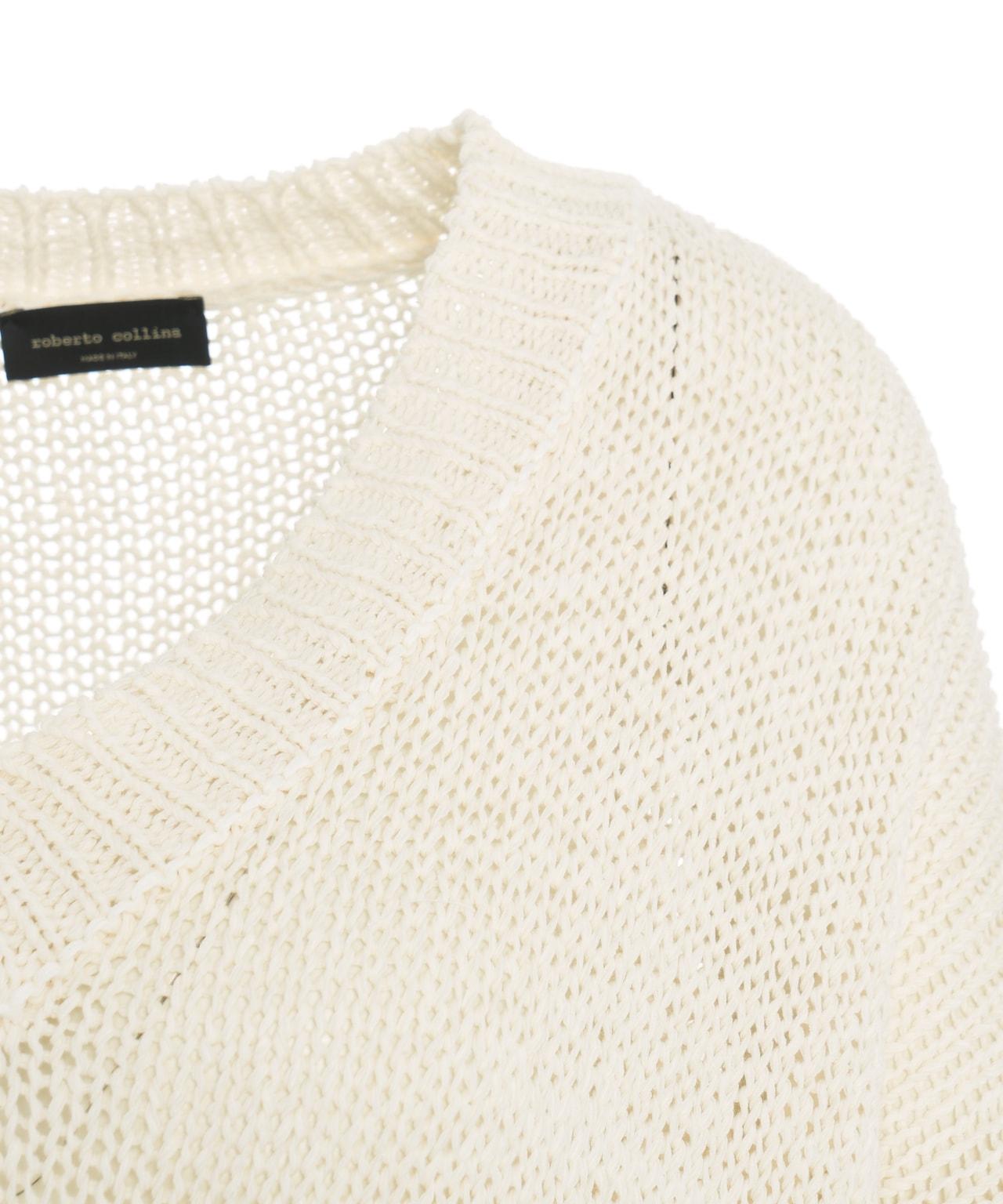 Knit sweater with V-neck Product Image