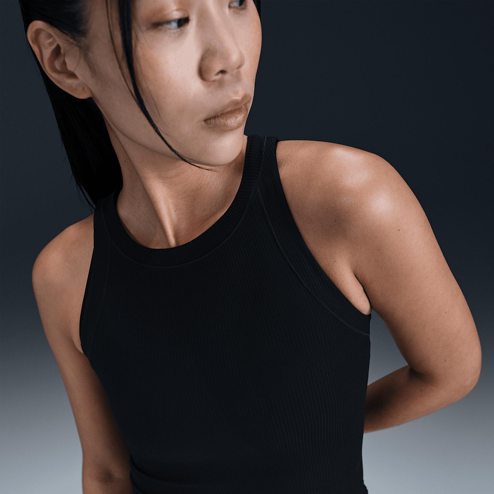 Nike Womens Zenvy Rib Dri-FIT Tank Top | HF2765-010 Product Image