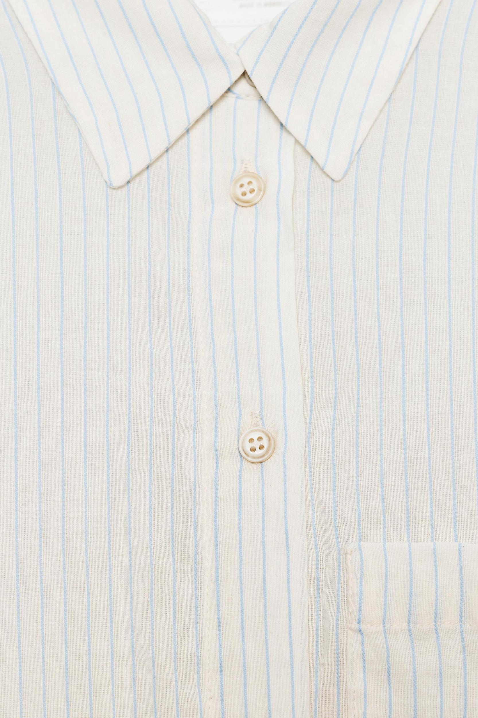 ZW COLLECTION WRINKLED STRIPED SHIRT Product Image
