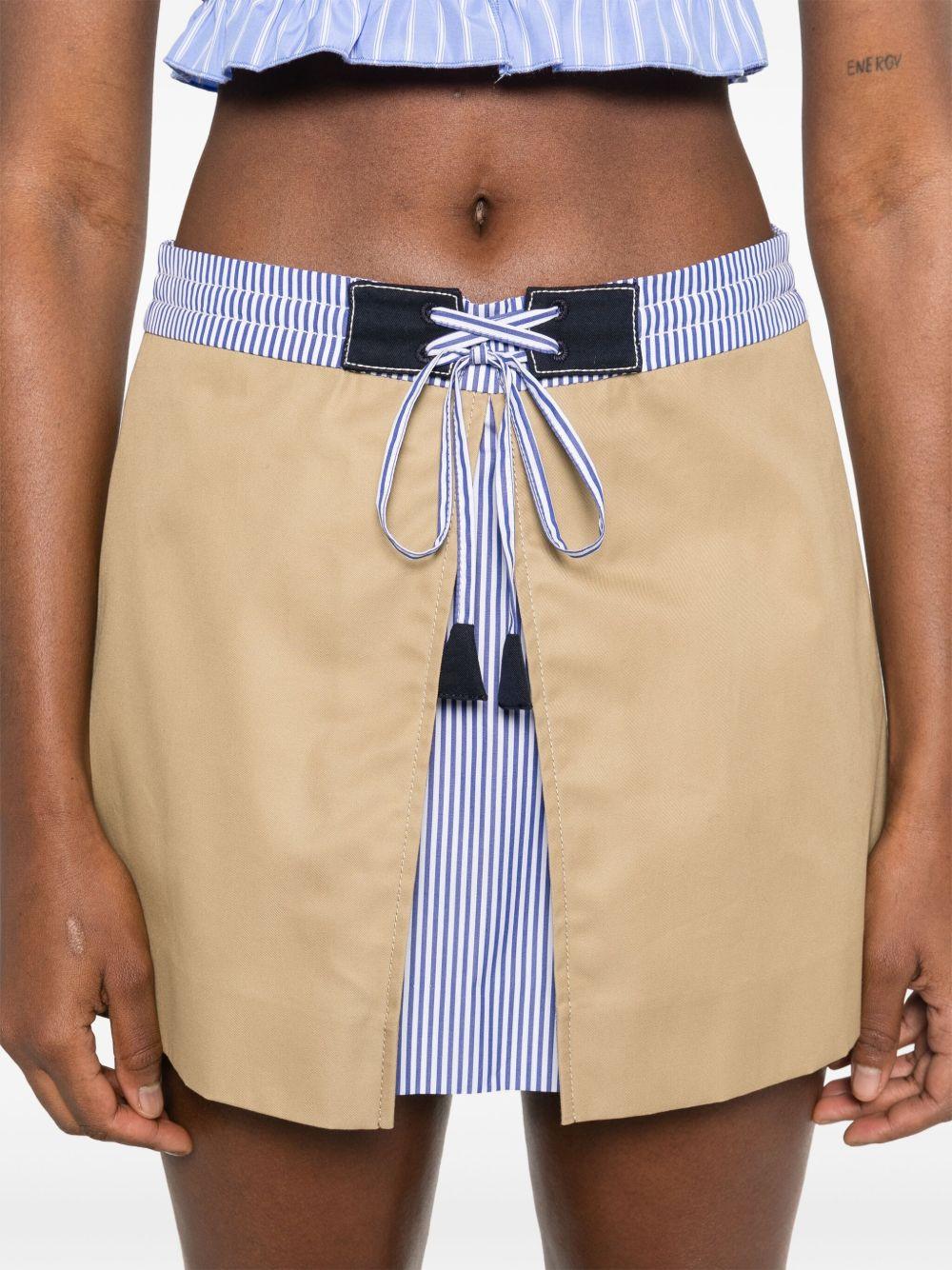 pleat-detail mini skirt Product Image