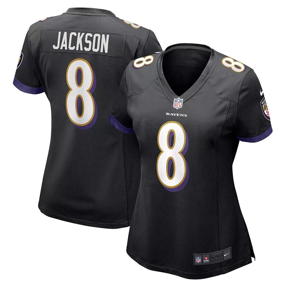 Women's Nike Lamar Jackson Black Baltimore Ravens Alternate Game Jersey,  Product Image