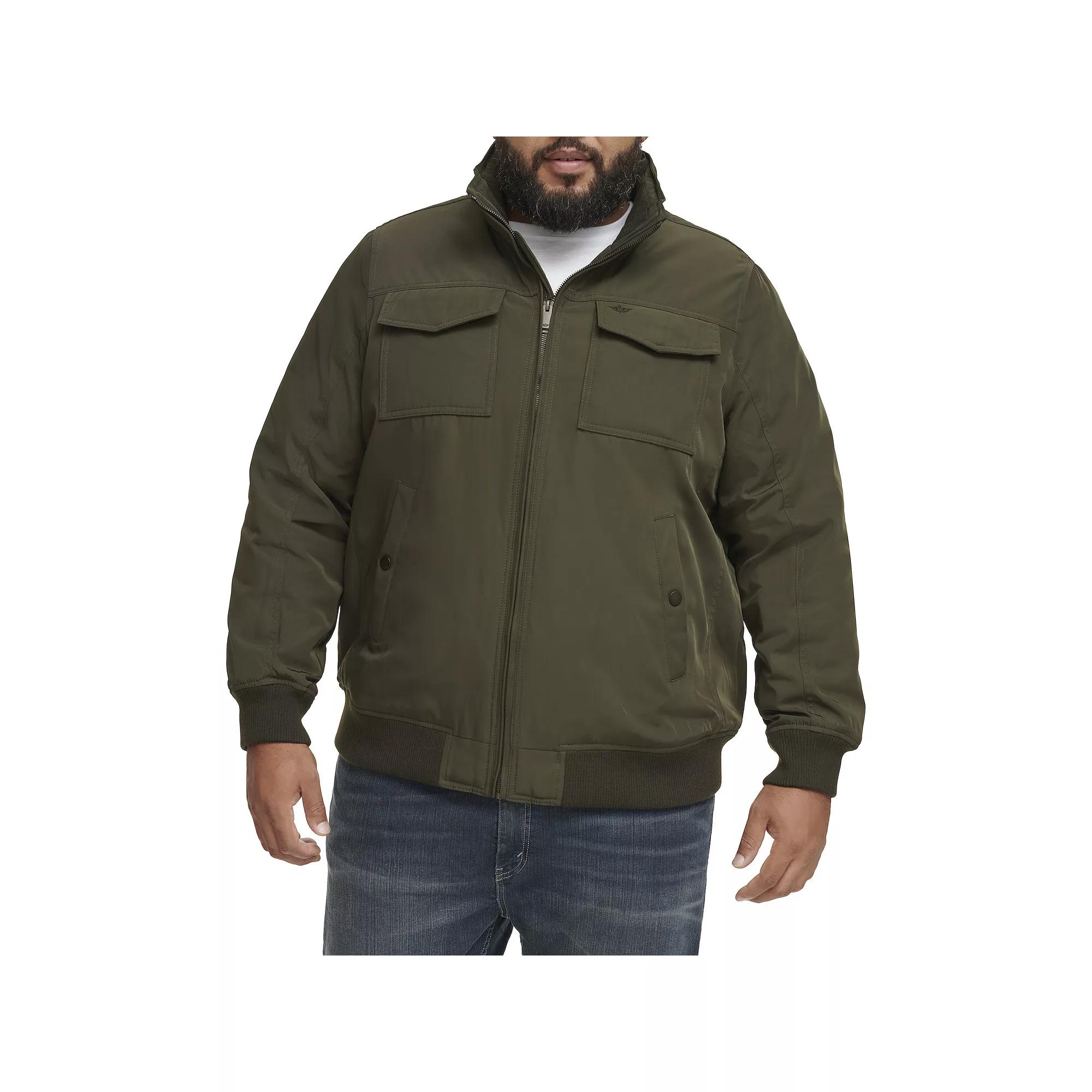 Big & Tall Dockers® Polytwill 2 Pocket Bomber Jacket, Men's,  Product Image