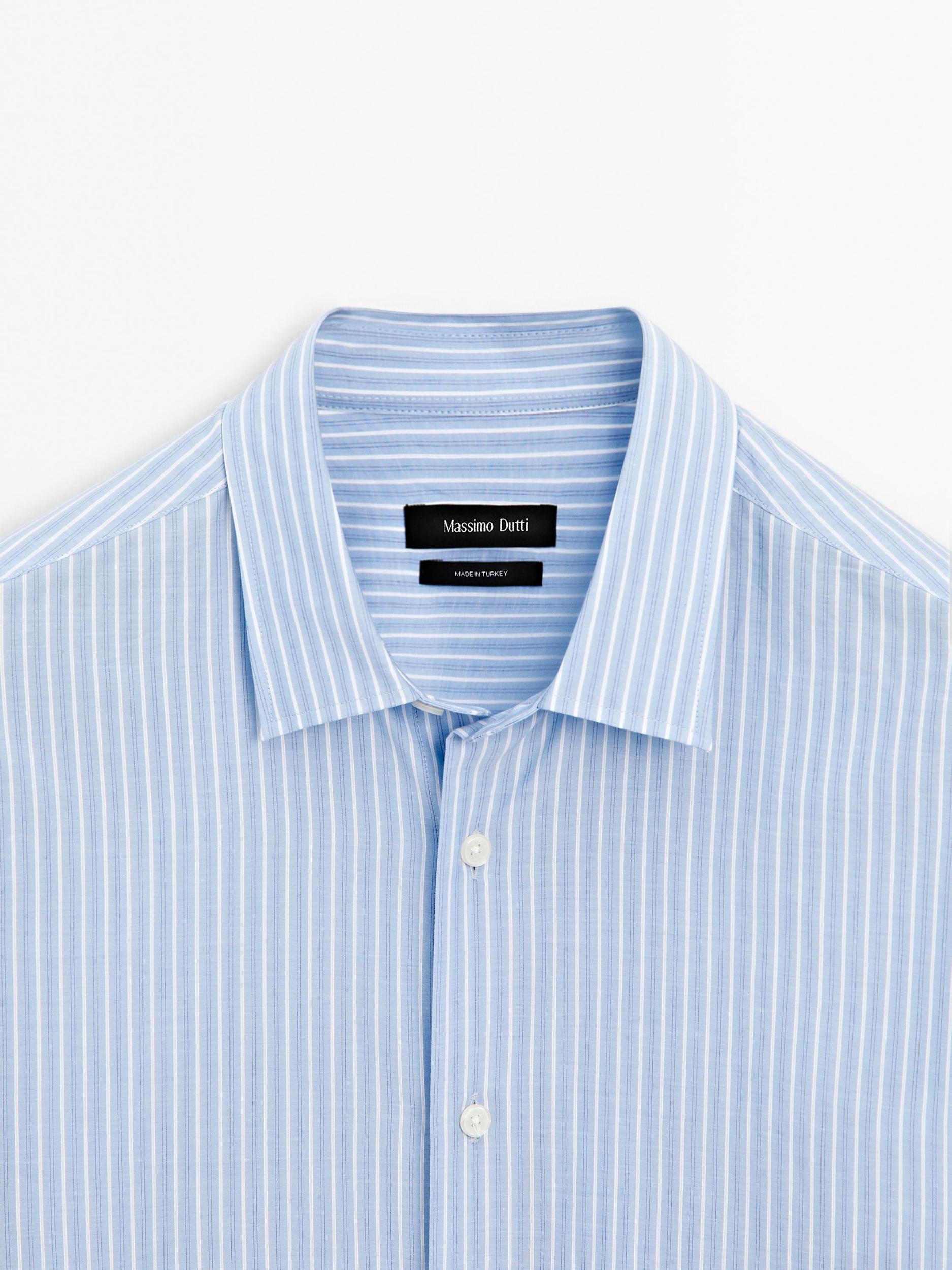 Regular fit shirt with striped detail Product Image