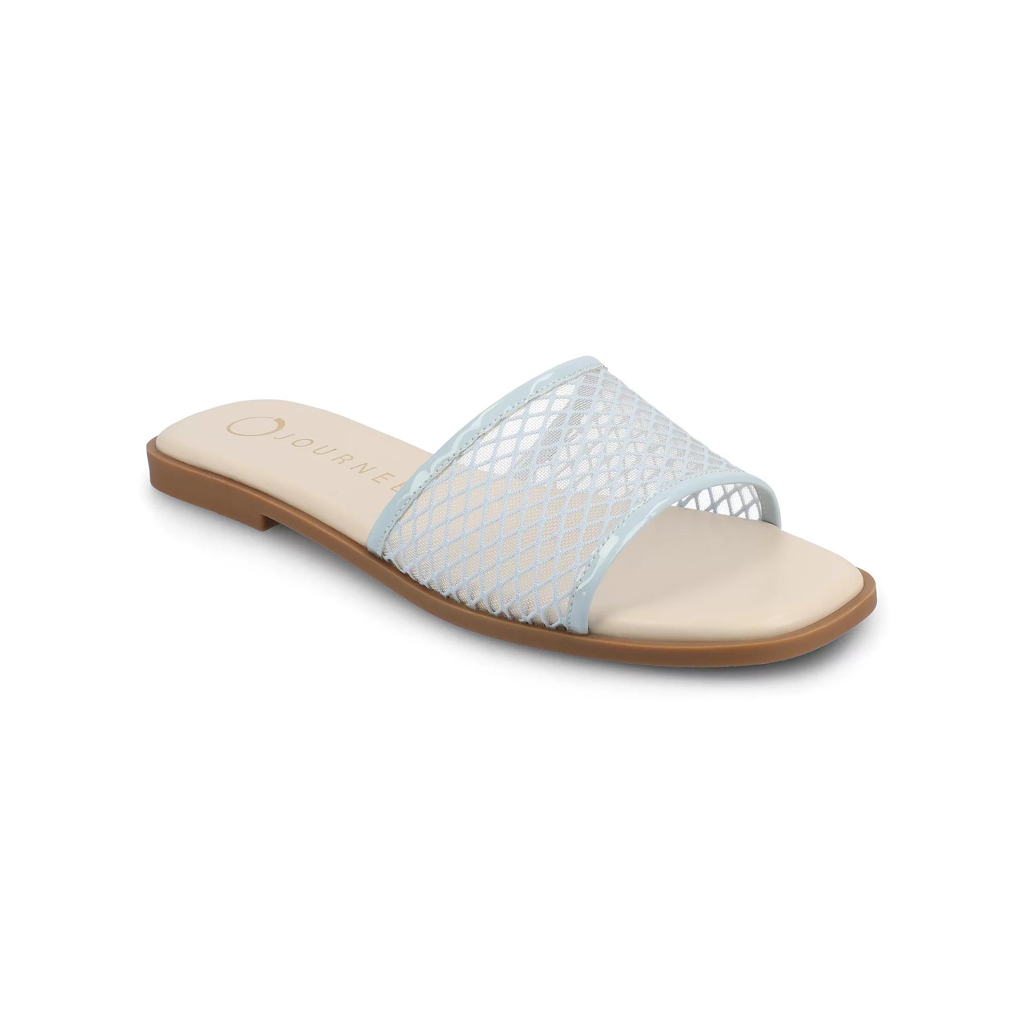 Journee Breckley Women's Slip On Flat Sandals,  Product Image
