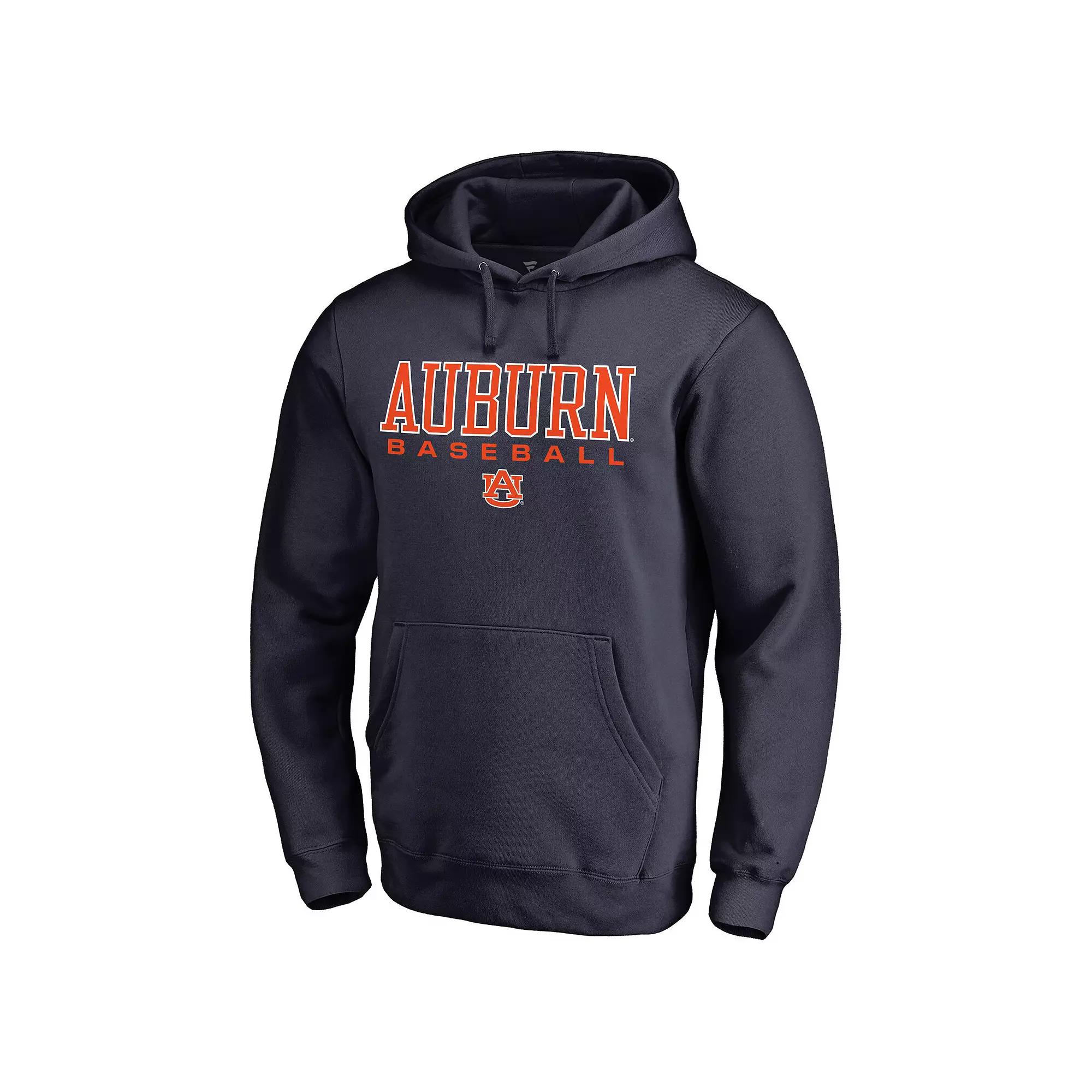 Men's Navy Auburn Tigers True Sport Baseball Pullover Hoodie, Size: 3XL, Blue Product Image