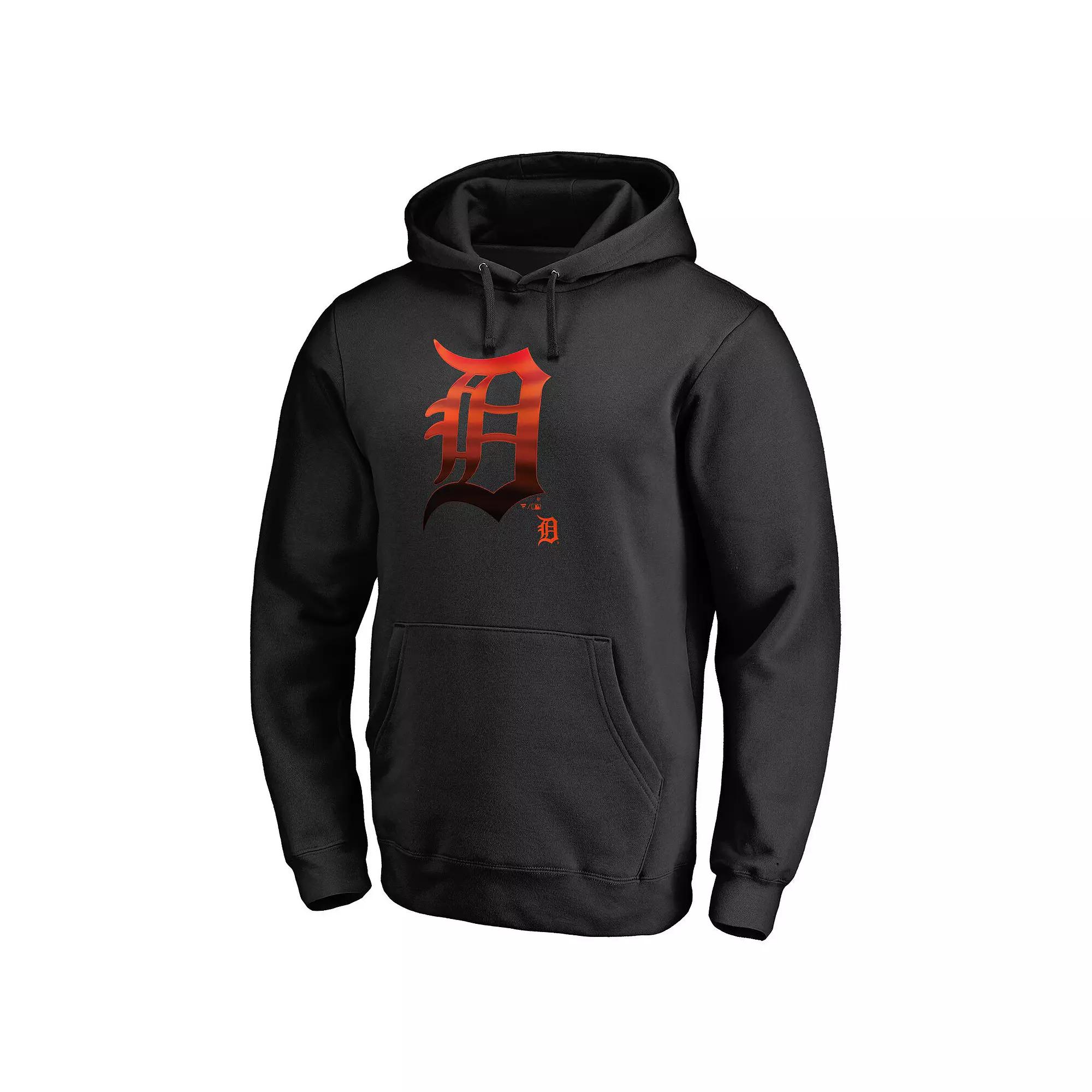 Men's Fanatics Branded Black Detroit Tigers Midnight Mascot Pullover Hoodie,  Product Image