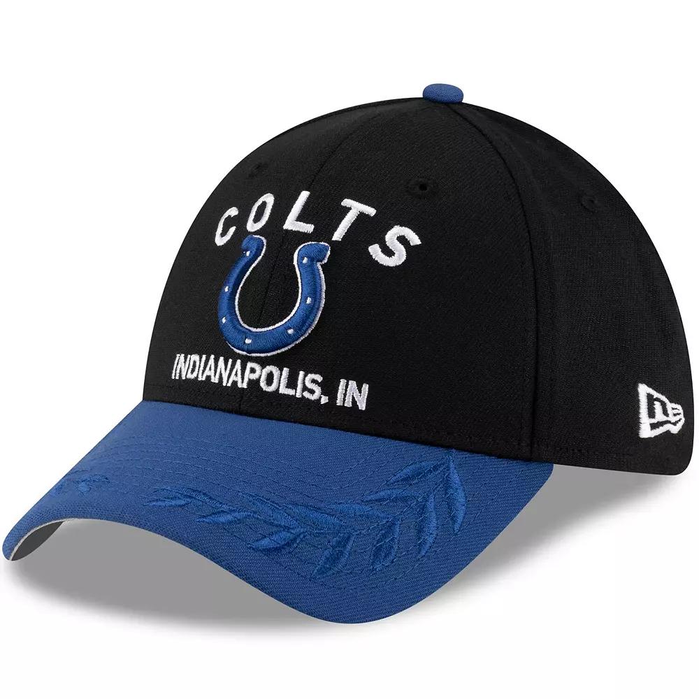 Men's New Era Black/Royal Indianapolis Colts 2025 NFL Draft 39THIRTY Flex Hat,  Product Image