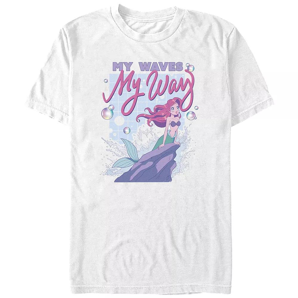 Disney's The Little Mermaid My Waves My Way Juniors' Boyfriend Graphic Tee, Women's,  Product Image