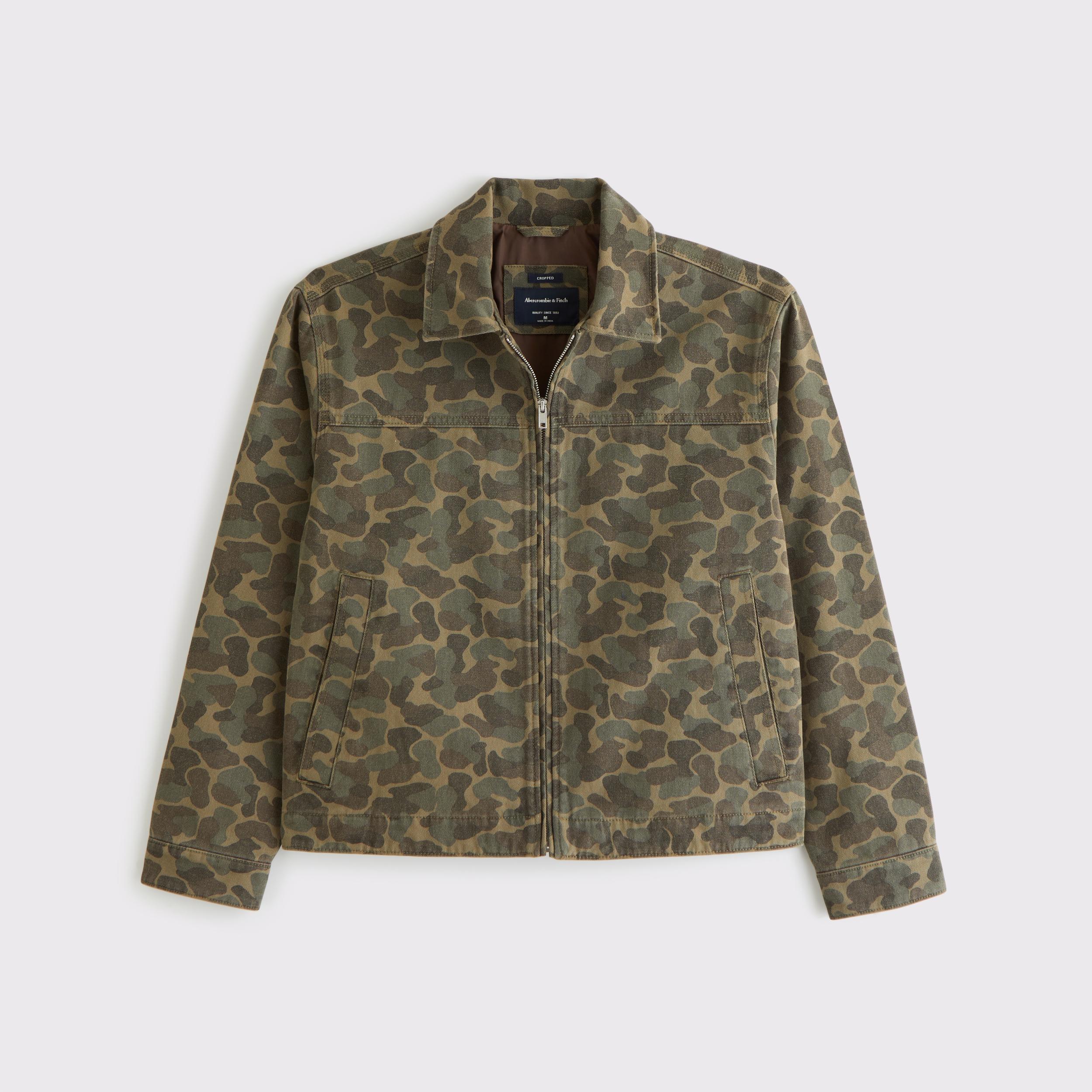 Lightweight Cropped Zip Workwear Jacket Product Image