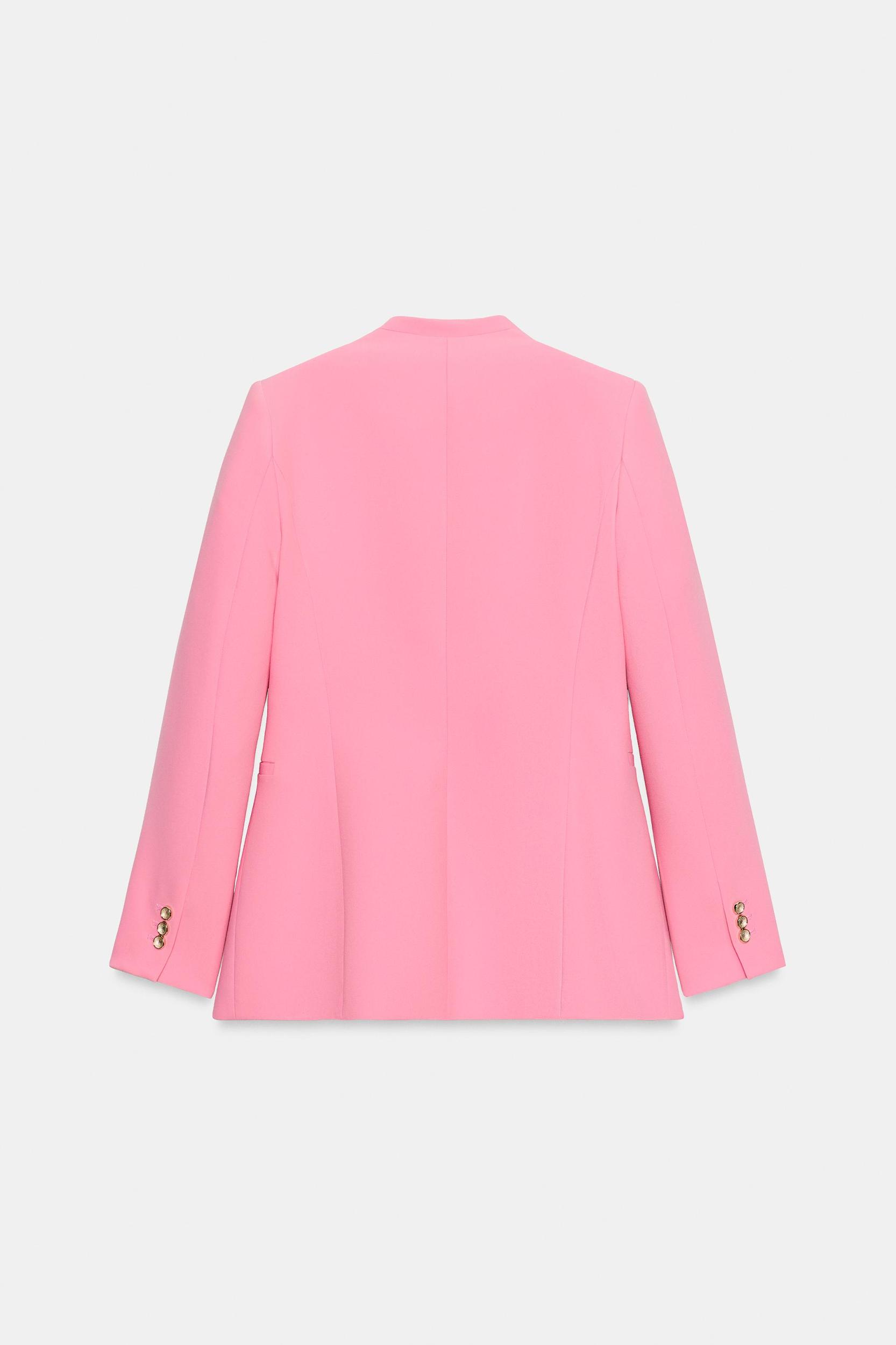 TAILORED BLAZER WITH NO LAPEL Product Image