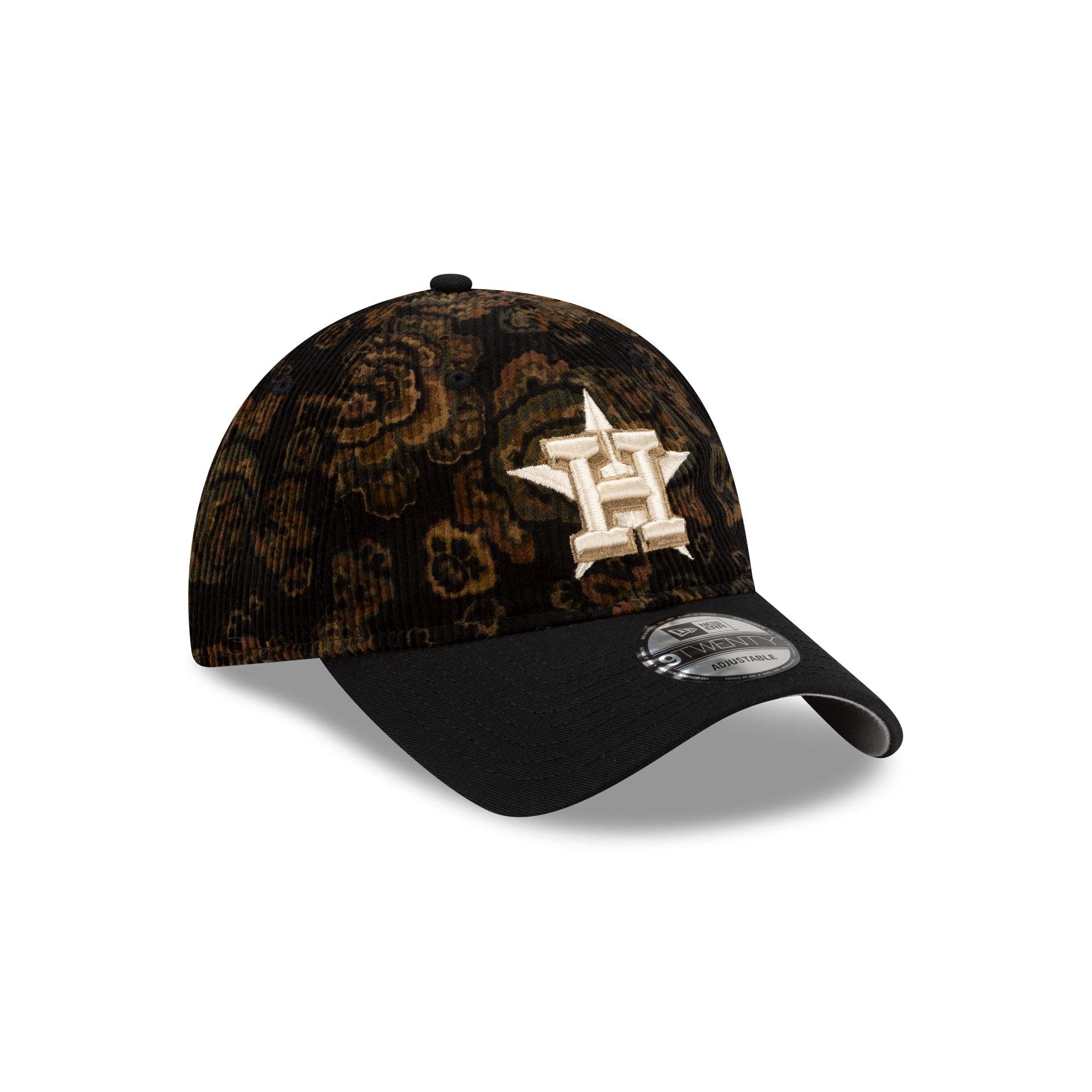 Houston Astros Three Looms Floral Corduroy 9TWENTY Adjustable Hat Male Product Image