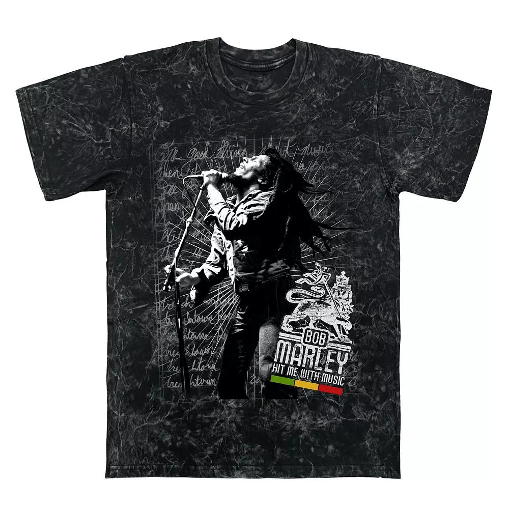 Men's Bob Marley Hit Me Jumbo Graphic Tee,  Product Image