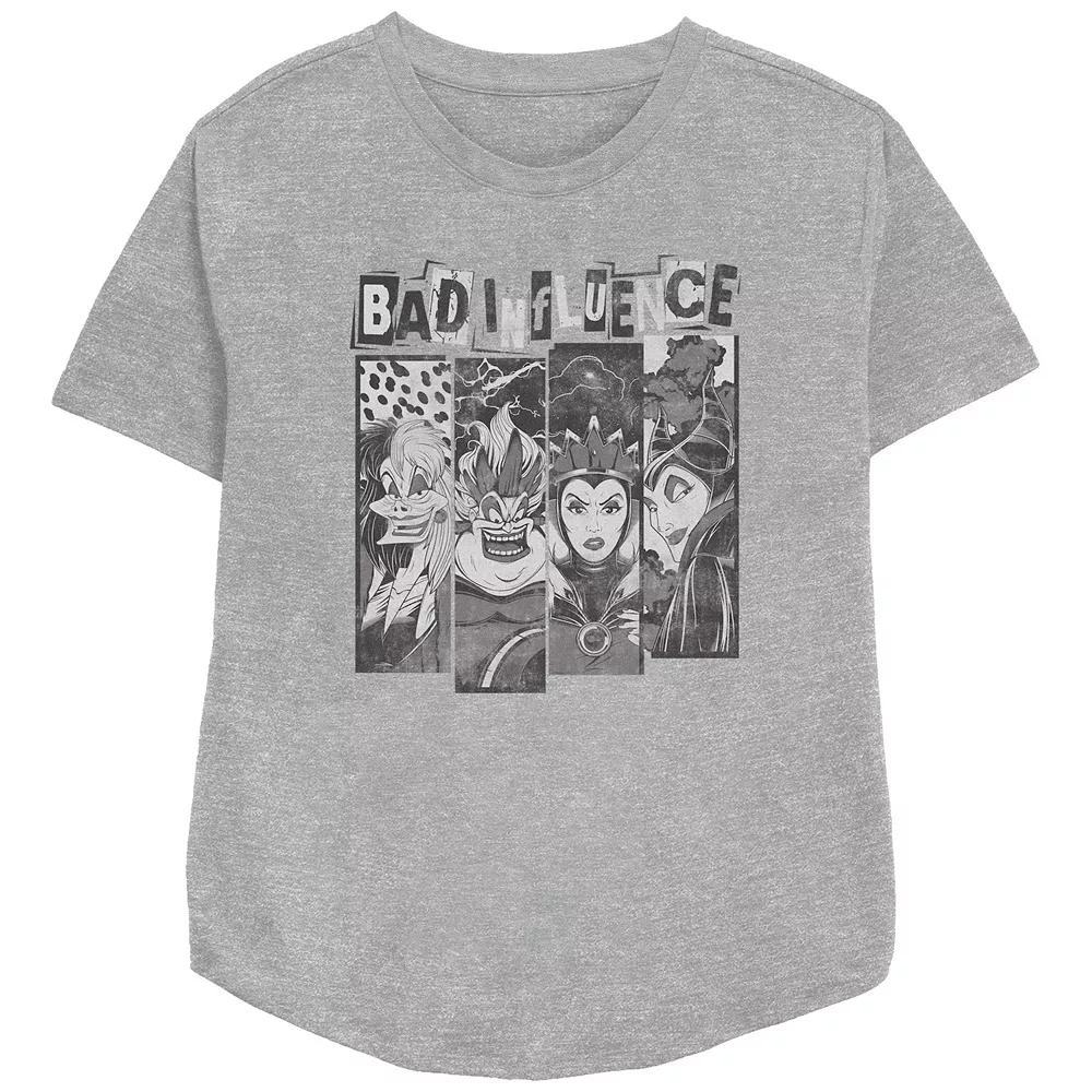 Disney Villains Juniors' Bad Influence Relaxed Fit Graphic Tee, Women's,  Product Image