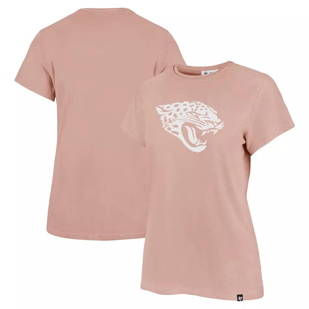 Women's '47  Light Pink Jacksonville Jaguars Premier Frankie T-Shirt, Size: Small Product Image