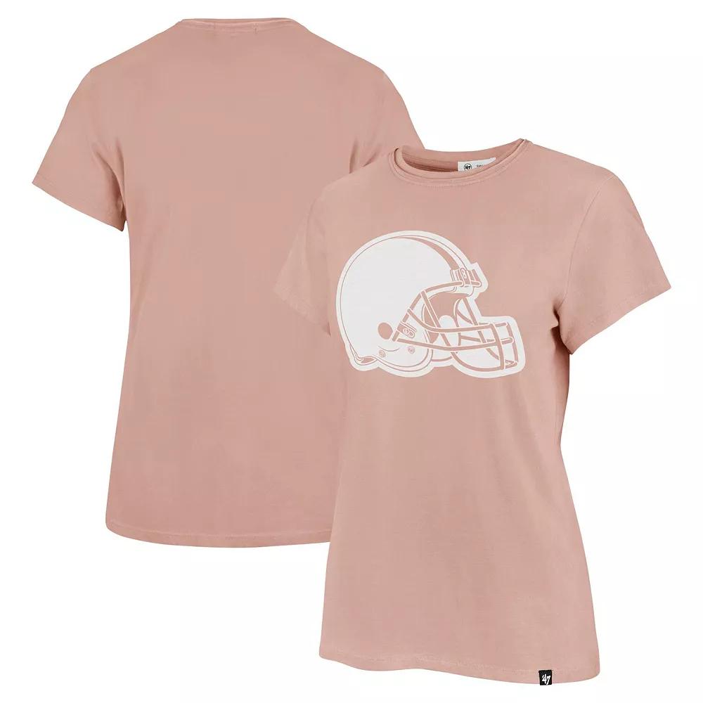Women's '47 Light Pink Cleveland Browns Premier Frankie T-Shirt,  Product Image