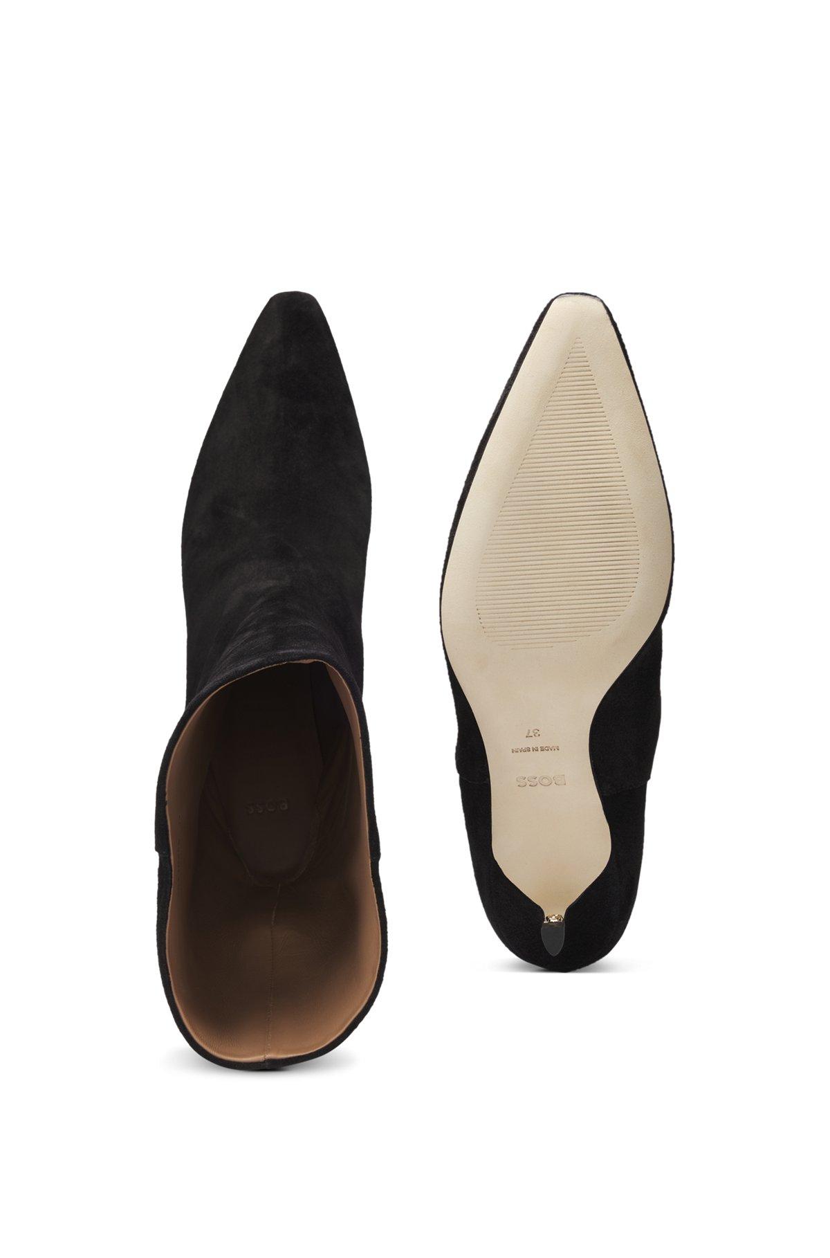 Suede boots with Double B monogram Product Image