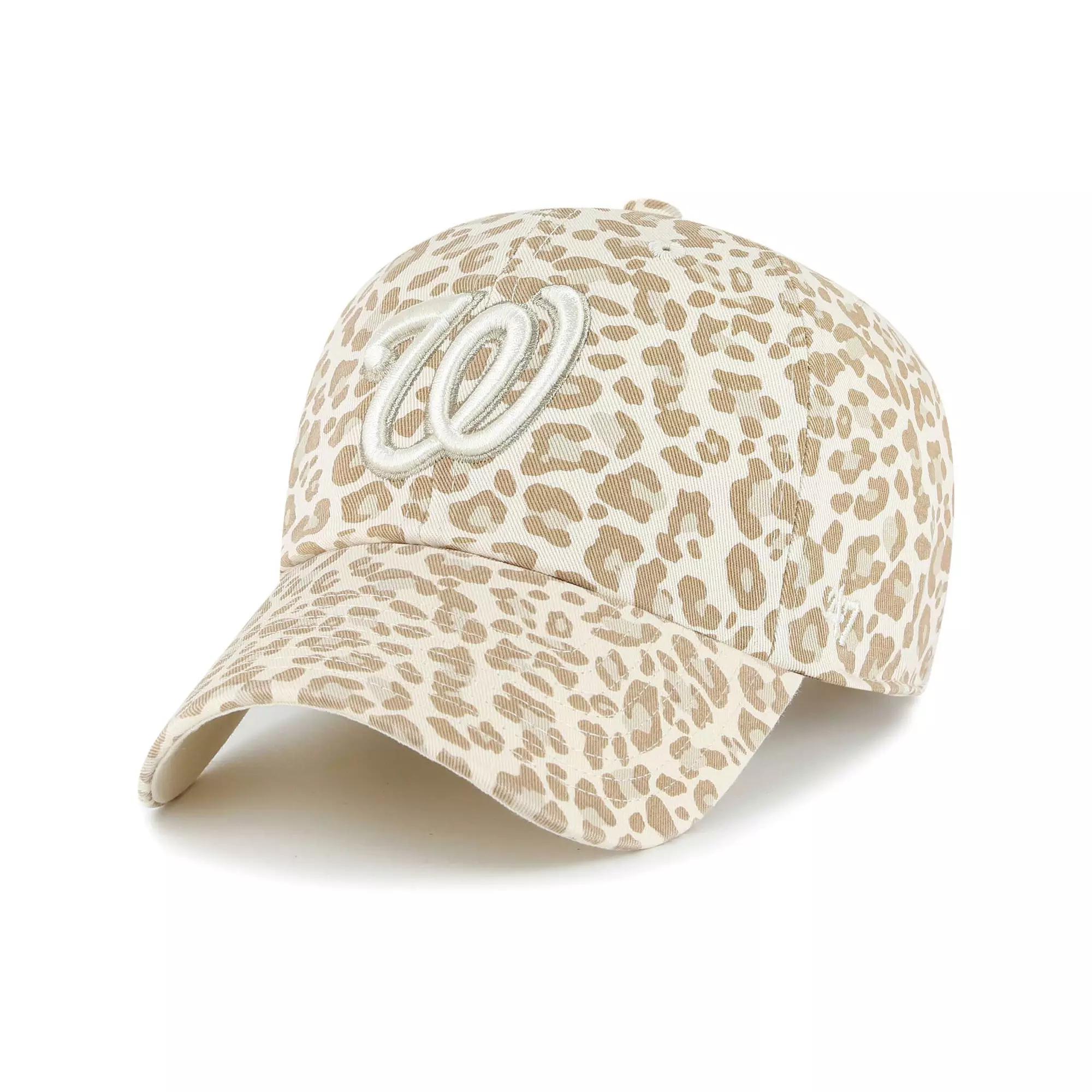 Women's '47 Natural Washington Nationals Panthera Clean Up Adjustable Hat, Beige Product Image