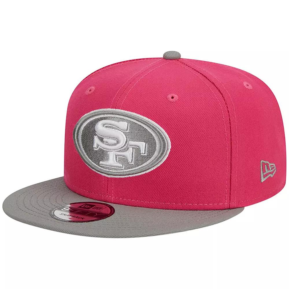Men's New Era Pink/Gray San Francisco 49ers 2-Tone Color Pack 9FIFTY Snapback Hat Product Image