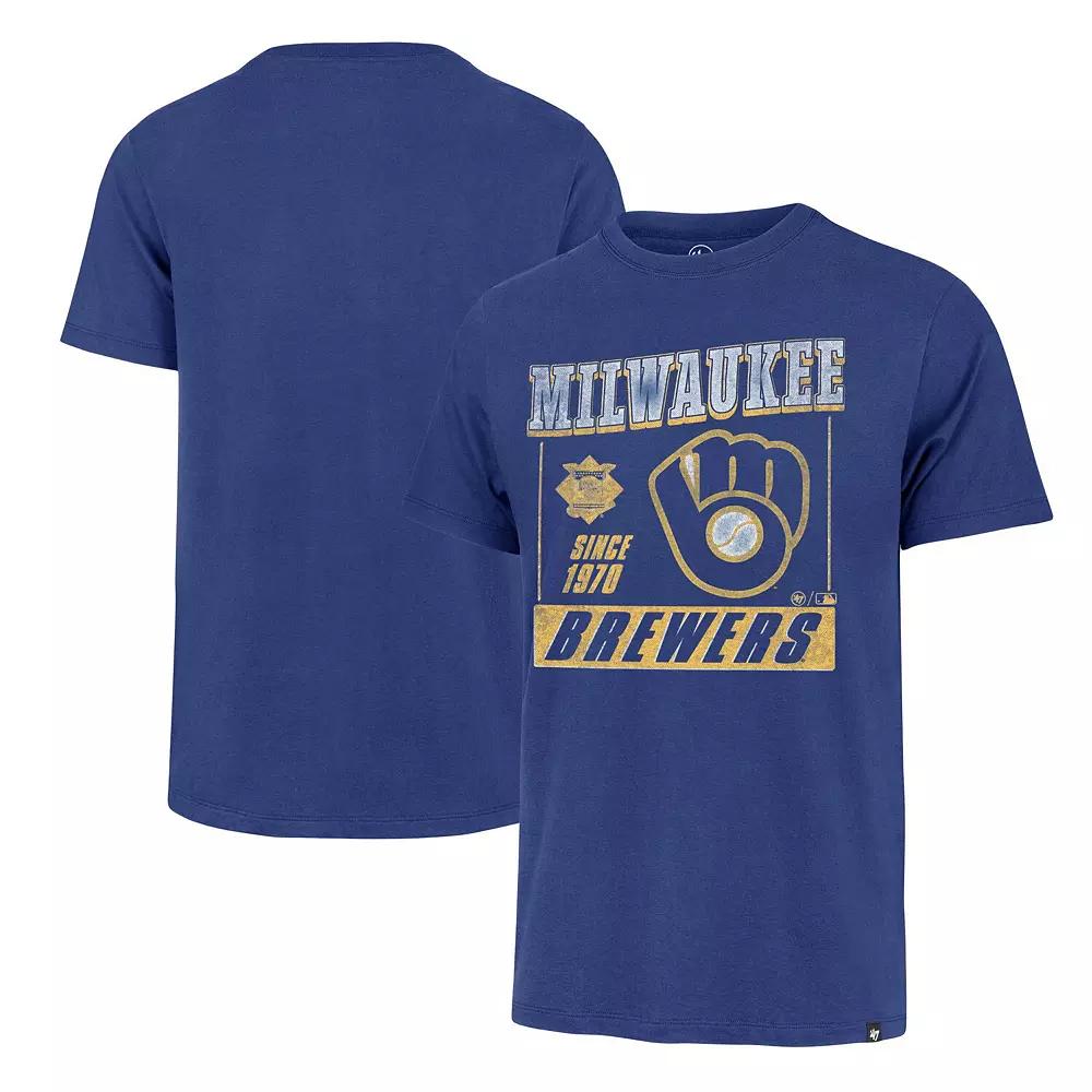 Men's '47 Royal Milwaukee Brewers Outlast Franklin T-Shirt,  Product Image