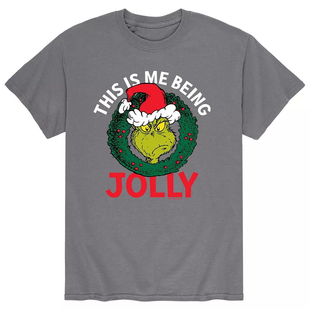 Men's Dr. Seuss The Grinch "This Is Me Being Jolly" Tee,  Product Image