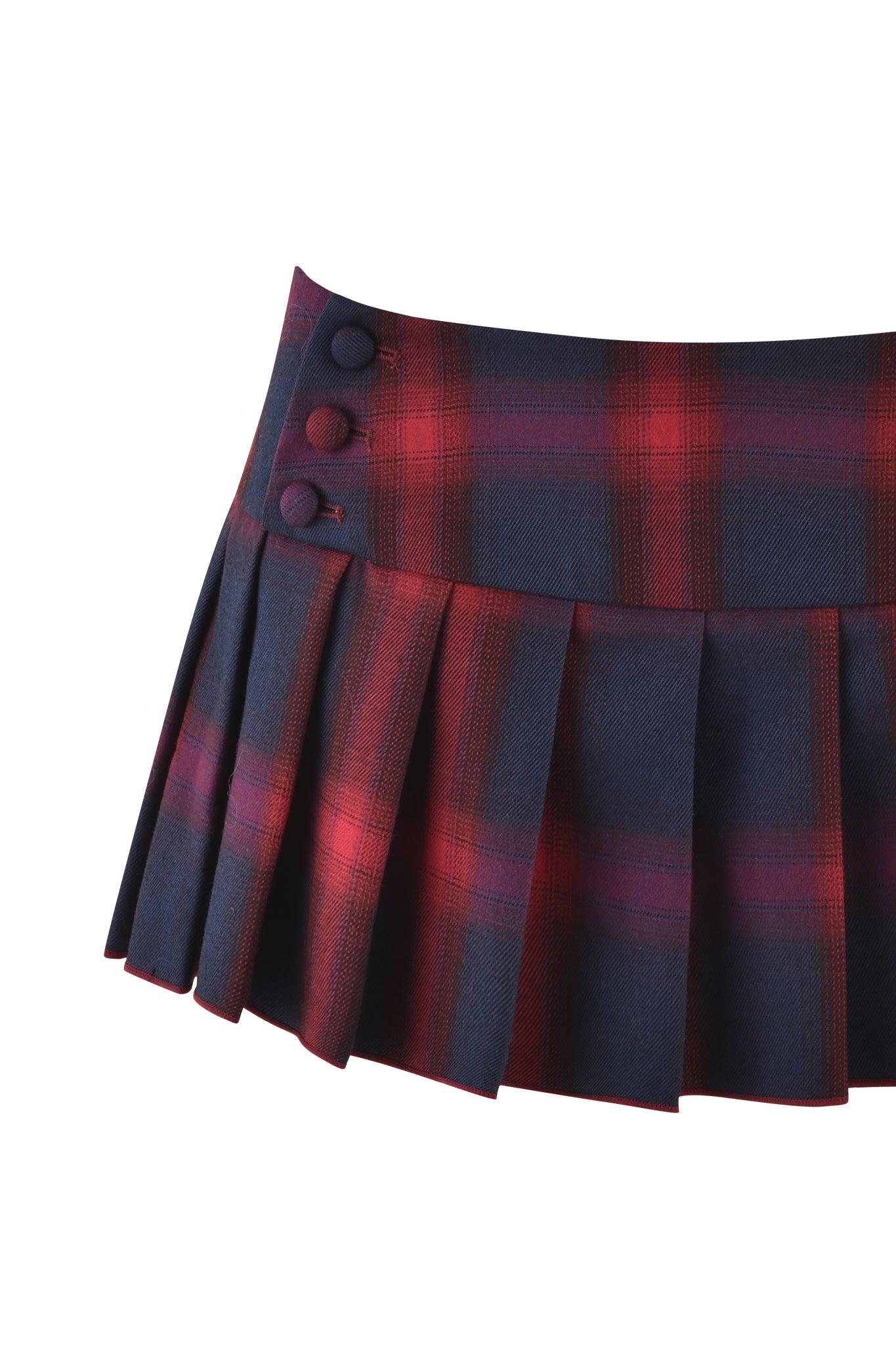 REMINI MINI SKORT 3.0 - RED : CHECK : RED PLAID Product Image