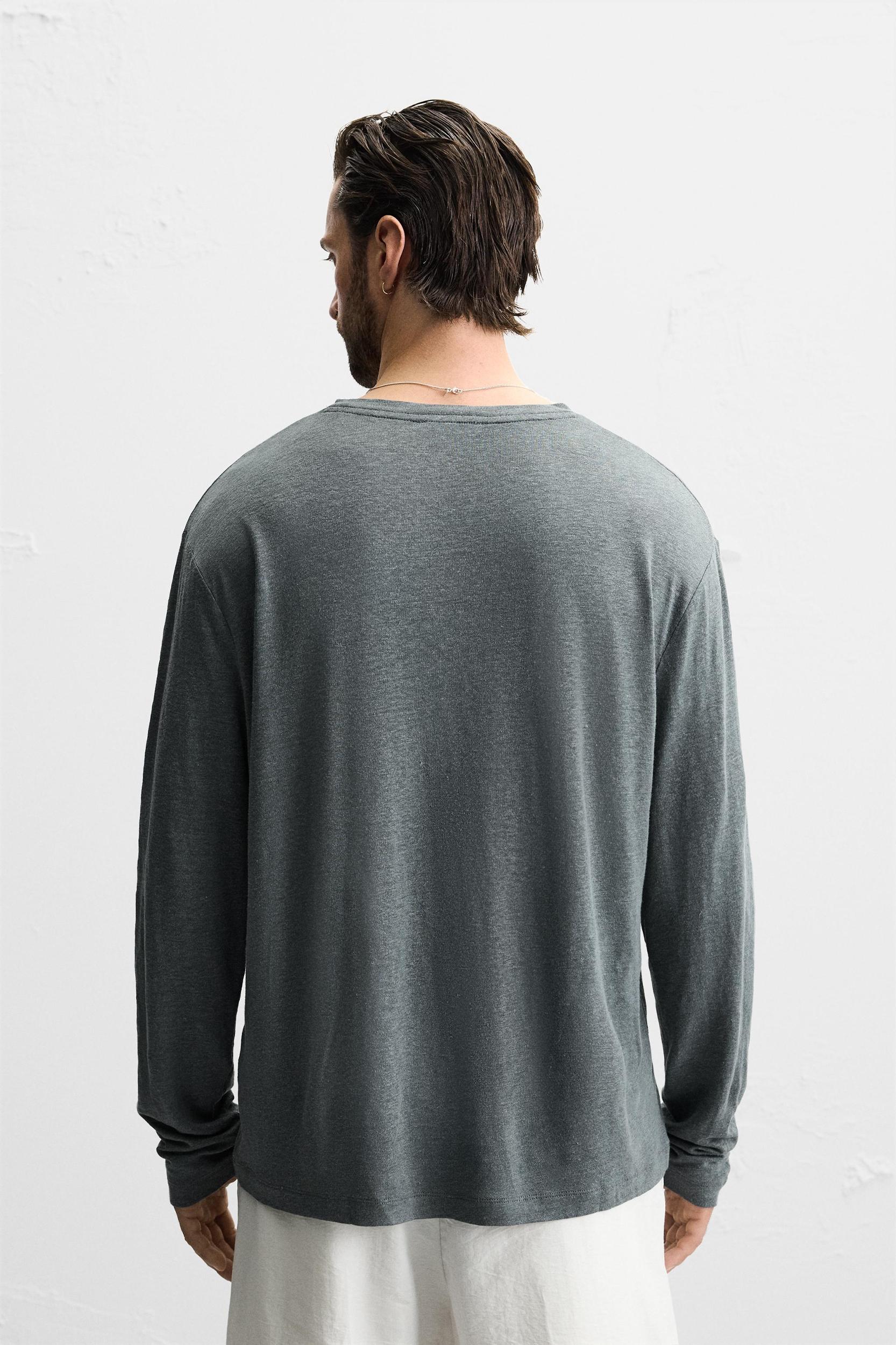 LINEN BLEND T-SHIRT Product Image