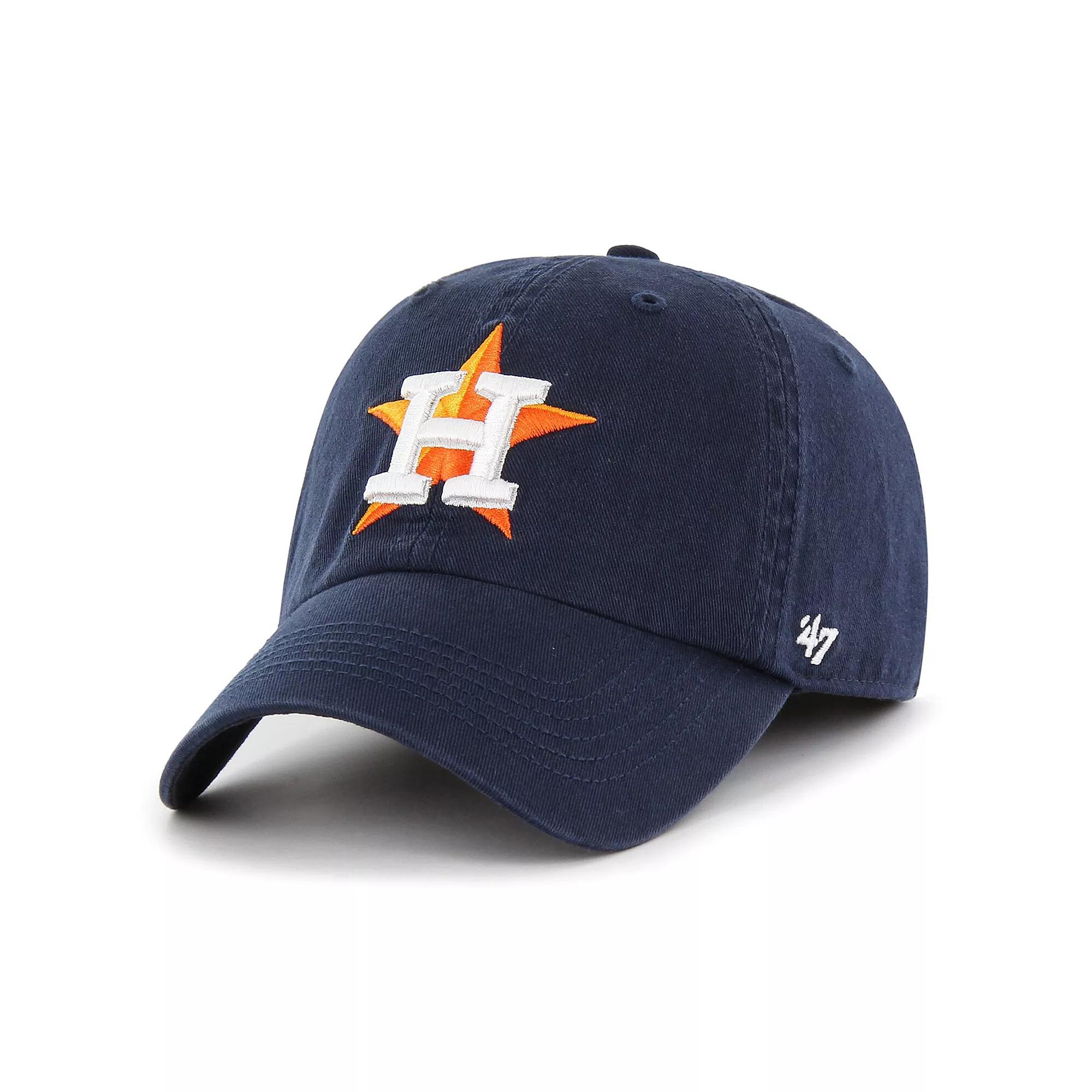 Men's '47 Navy Houston Astros Franchise Logo Fitted Hat,  Product Image