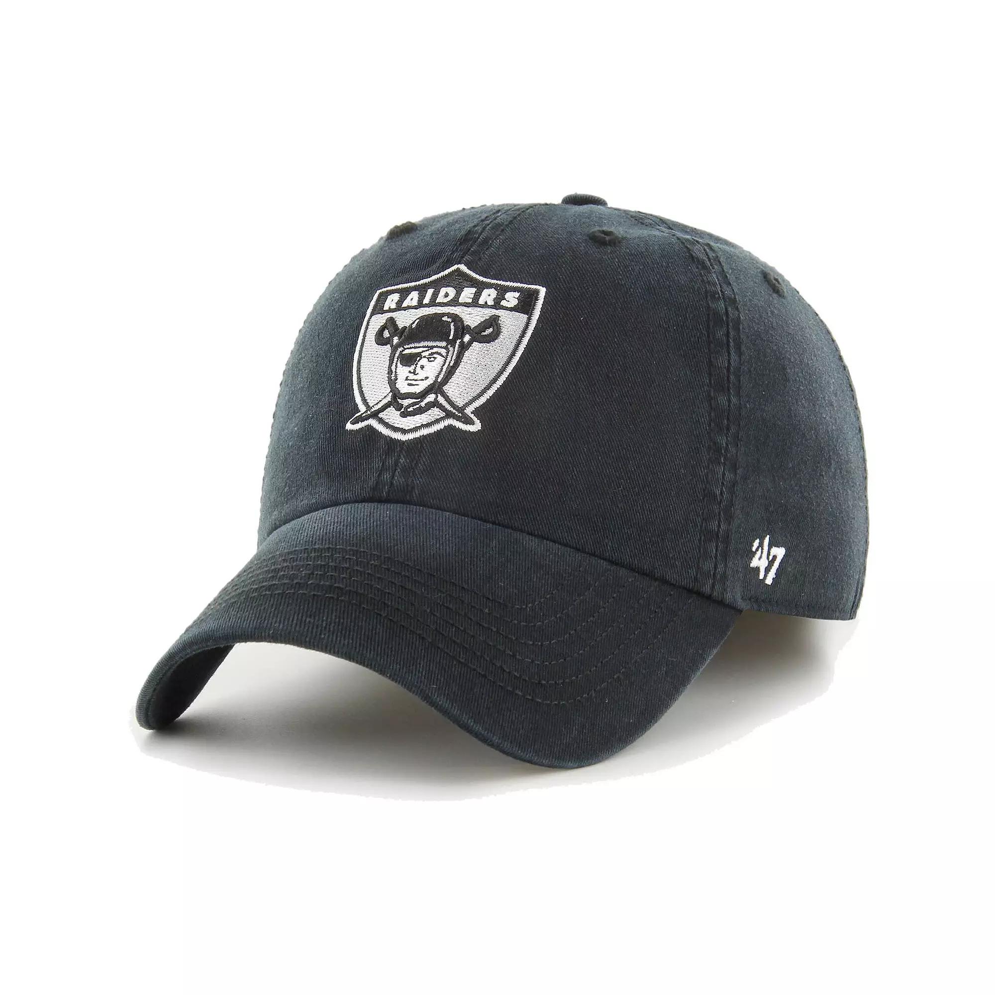 Men's '47 Black Las Vegas Raiders Gridiron Classics Franchise Legacy Fitted Hat,  Product Image