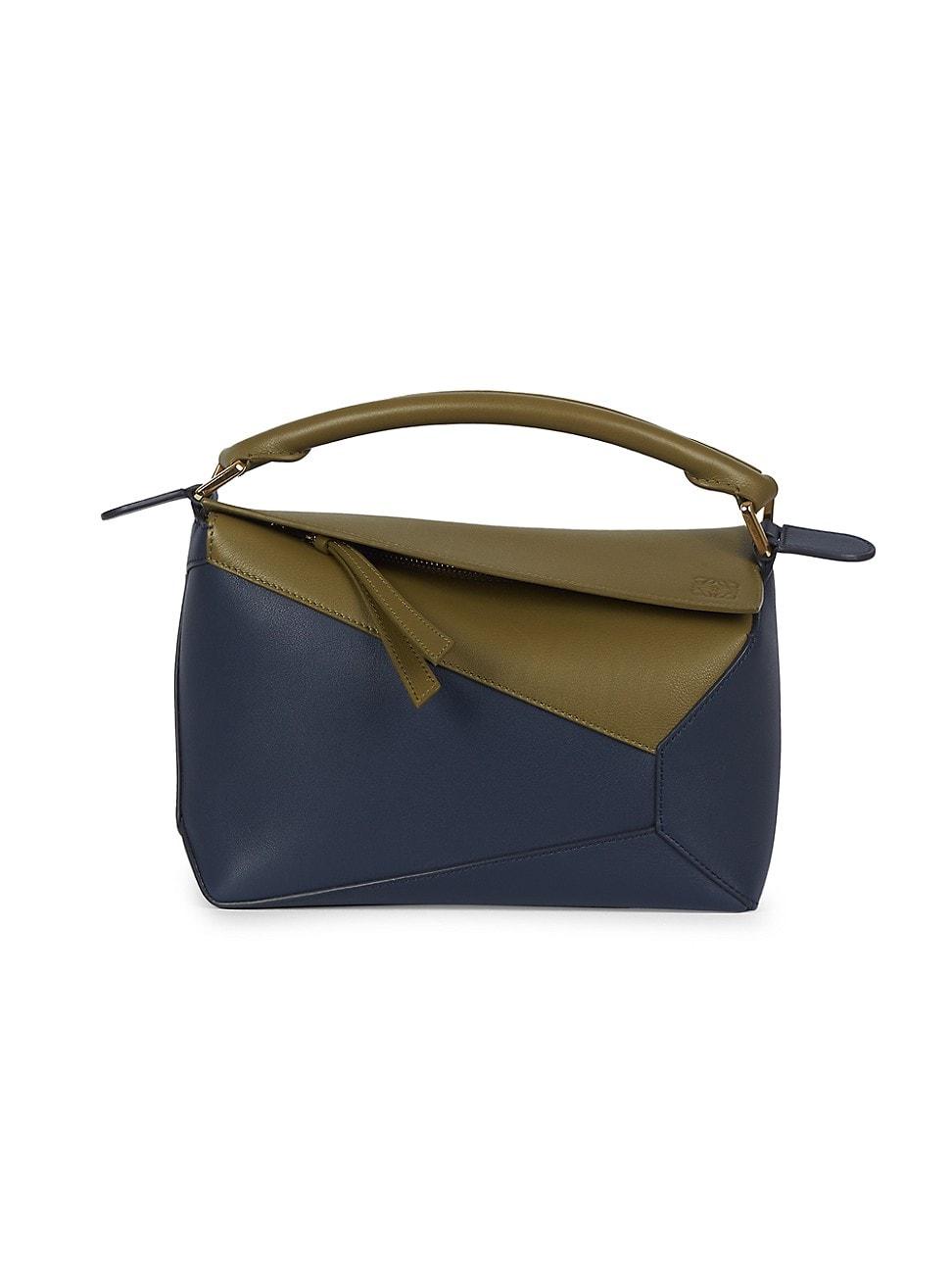 Womens Small Puzzle Edge Leather Bag Product Image