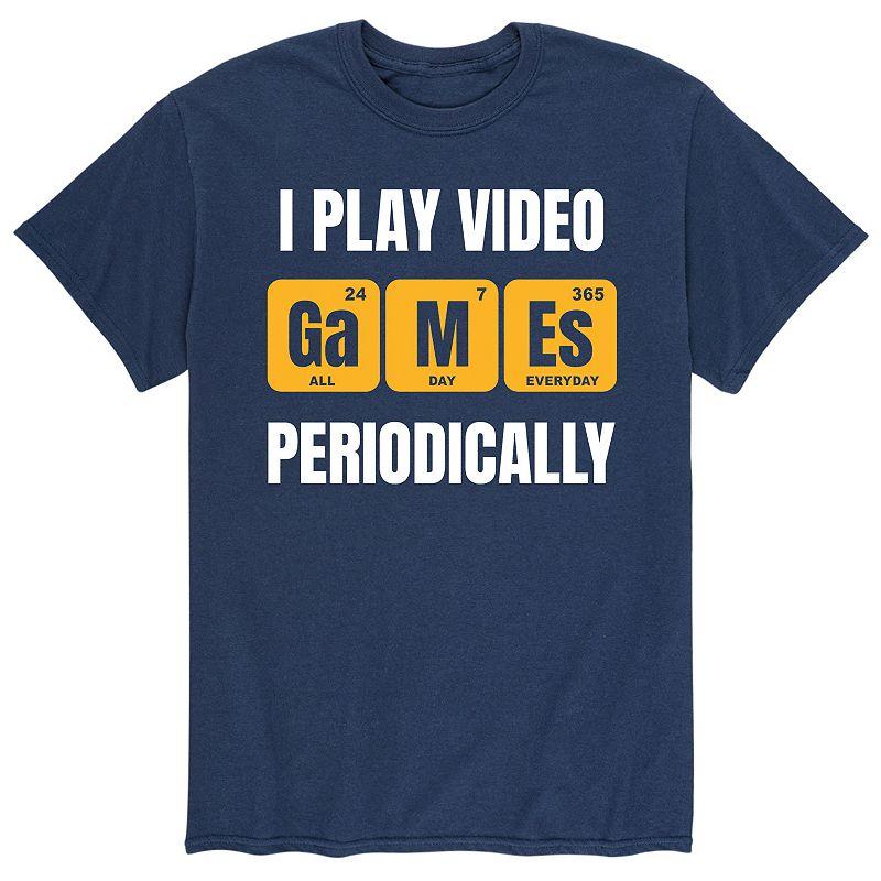 Men's Play Video Games Periodically Tee,  Product Image