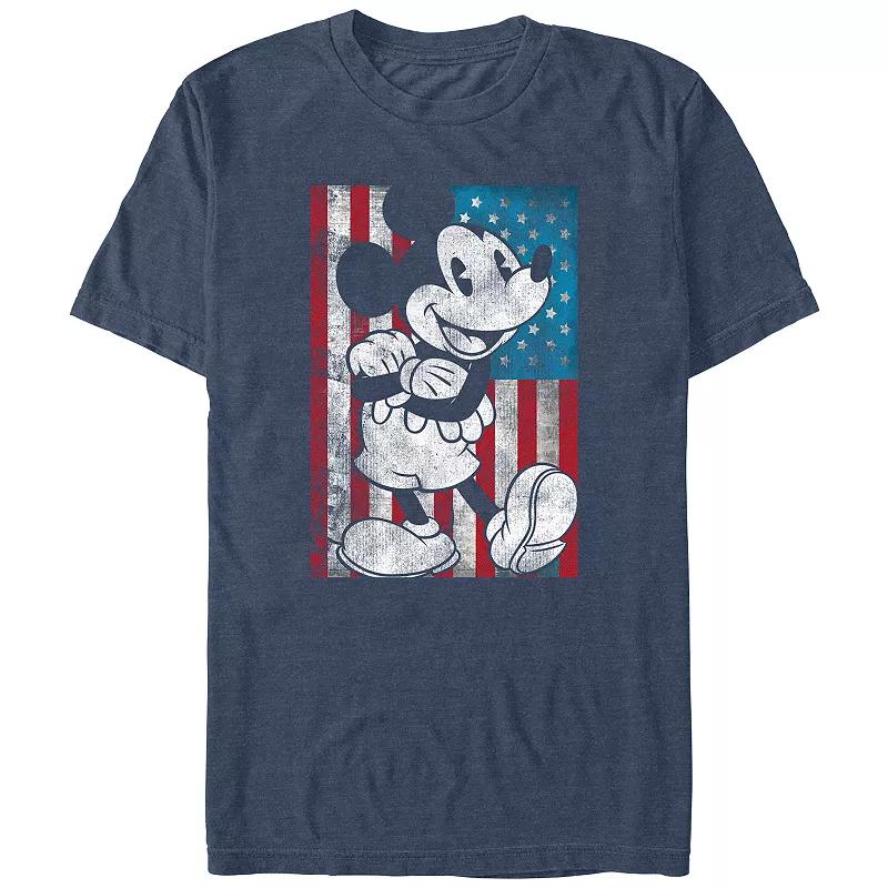 Disney's Mickey Mouse USA Distressed Style Big & Tall Graphic Tee, Men's,  Product Image