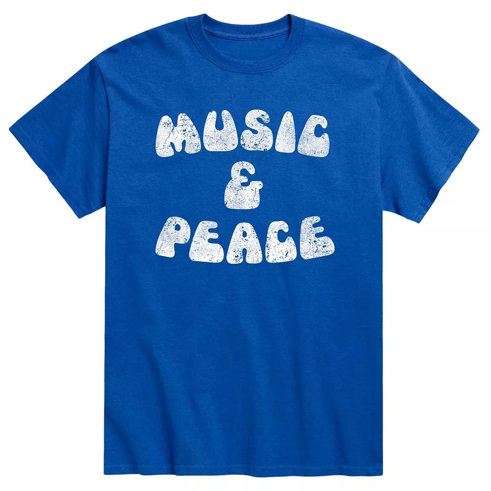 Men's Music And Peace 60s Tee,  Product Image