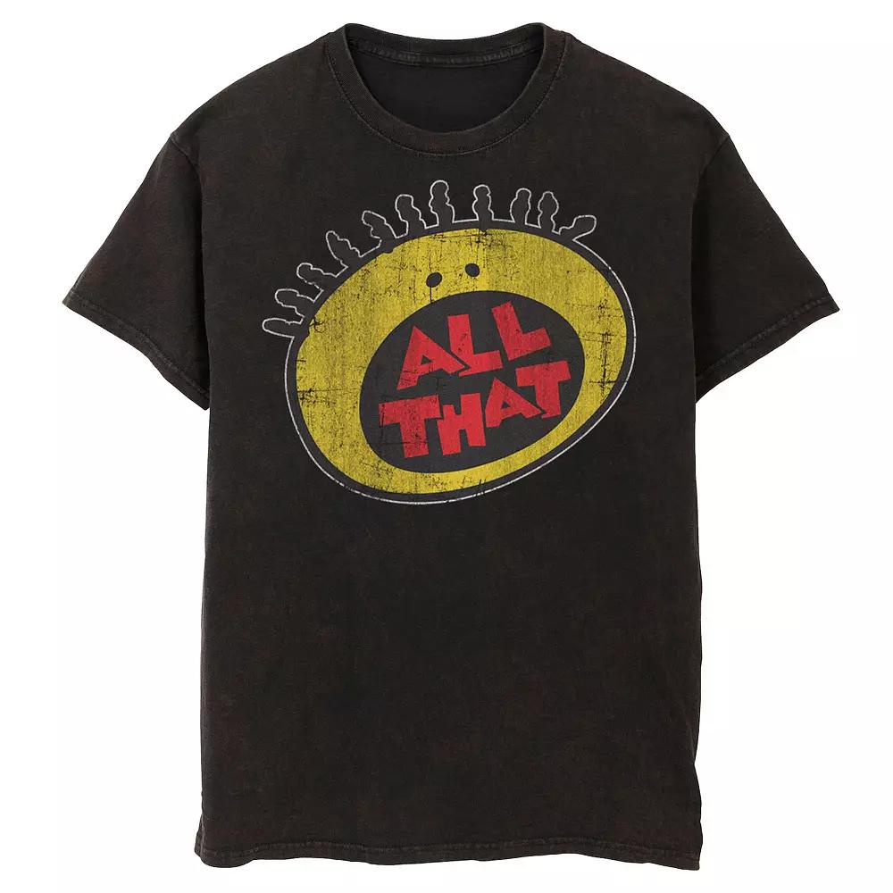 Men's Nickelodeon All That Logo Mineral Wash Graphic Tee,  Product Image