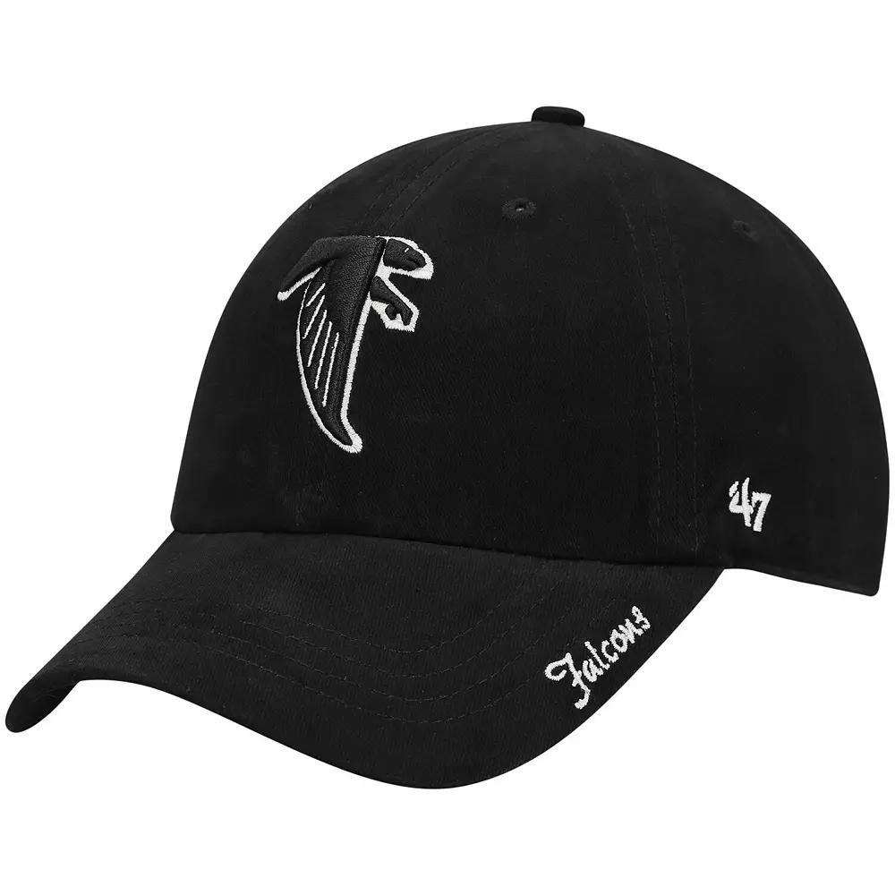 Women's '47 Black Atlanta Falcons Miata Clean Up Legacy Adjustable Hat Product Image