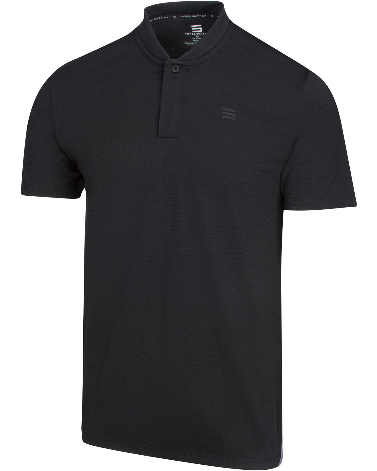 Three Sixty Six Men's Solid Collarless Golf Polo Male Product Image
