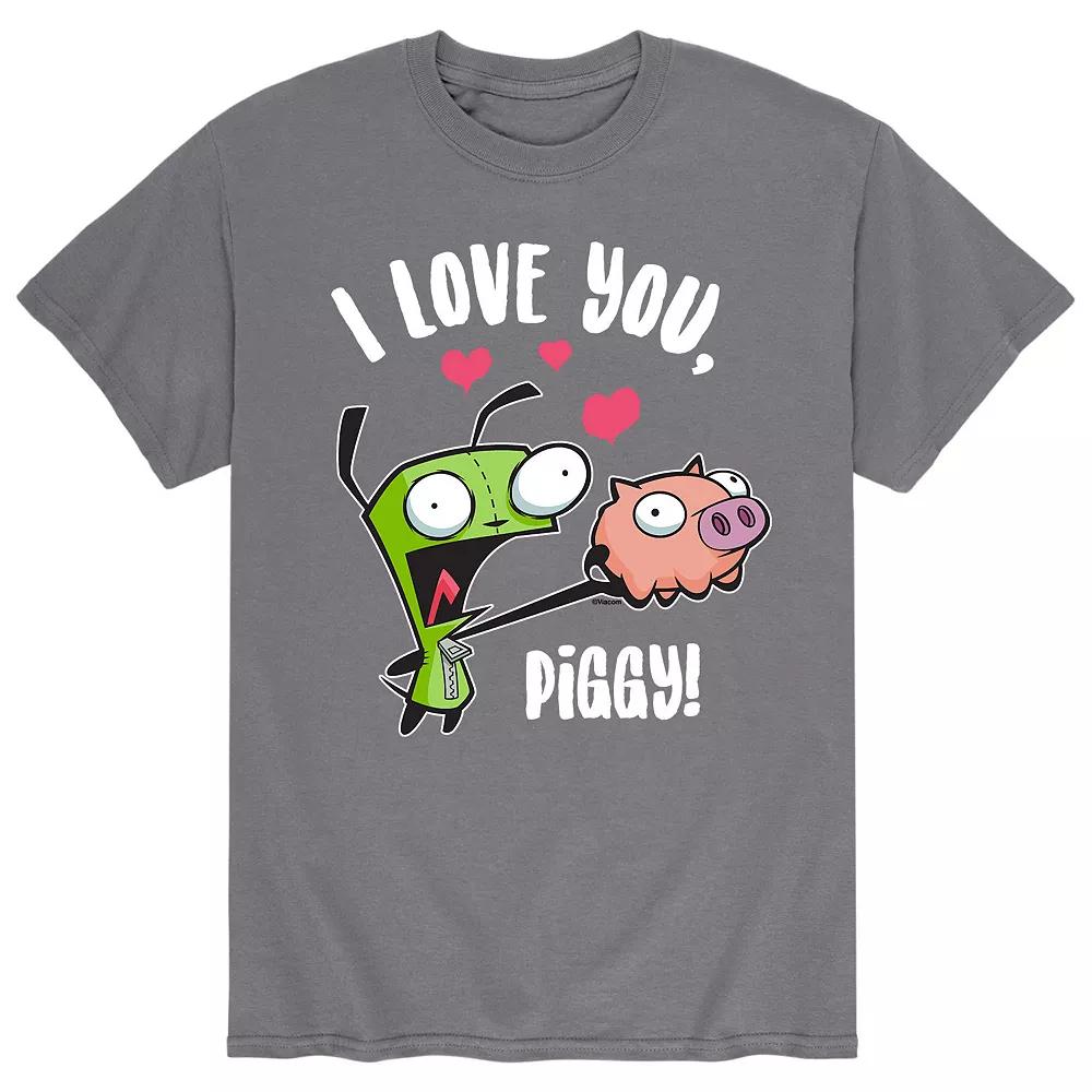 Men's Invader Zim Valentines Love Piggy Tee,  Product Image