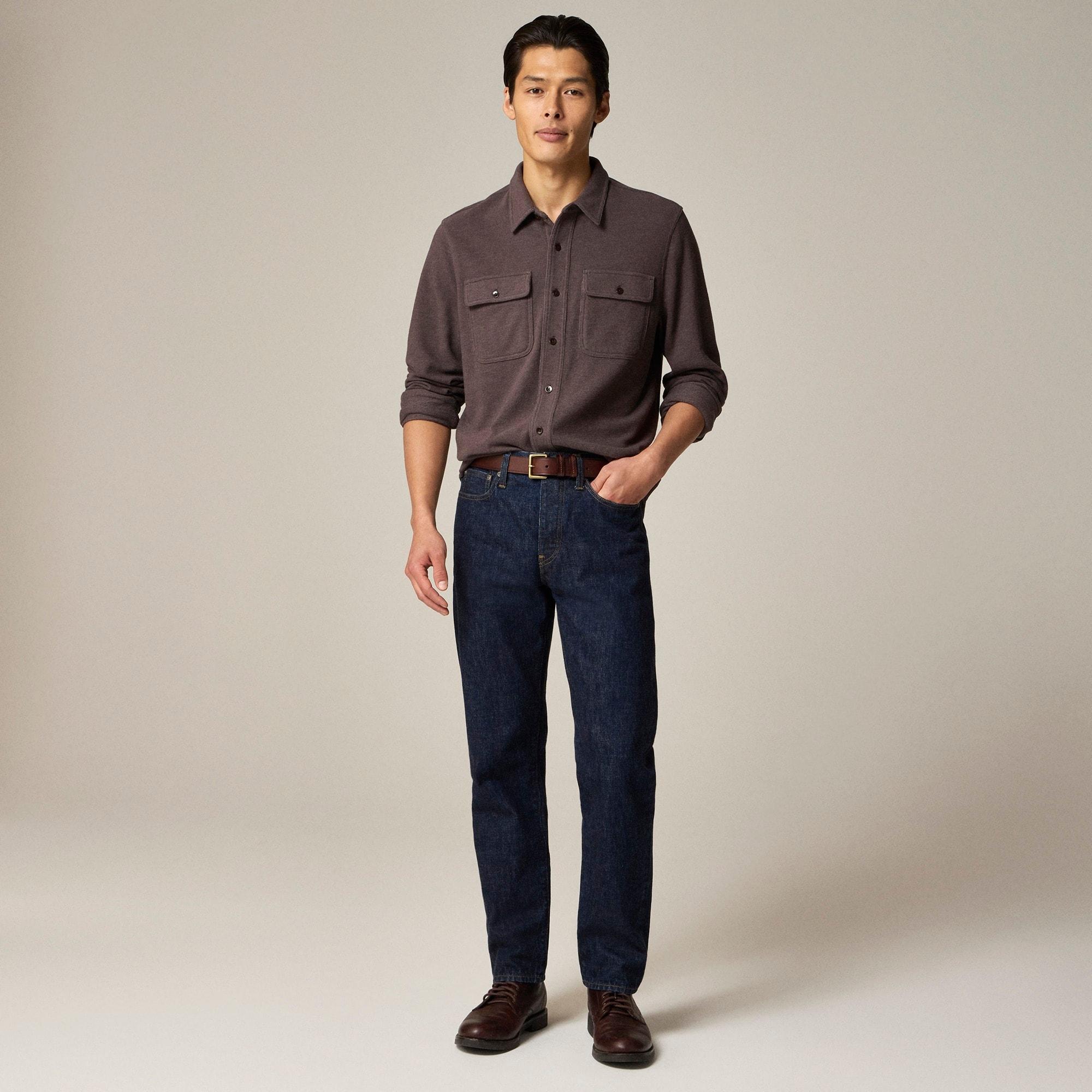 Long-sleeve textured sweater-tee shirt Product Image