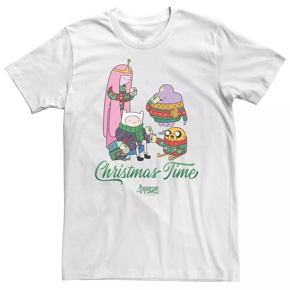 Men's Adventure Time Holidays Christmas Time Season Friends Tee,  Product Image