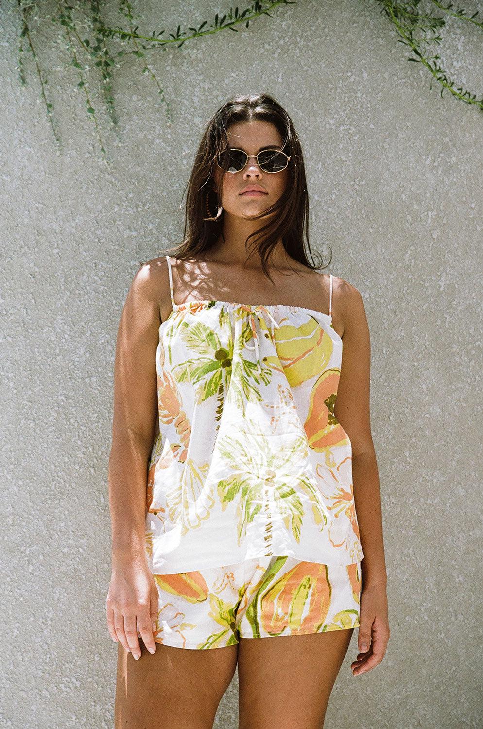 Jetta Shorts - Seaview Peachy Product Image