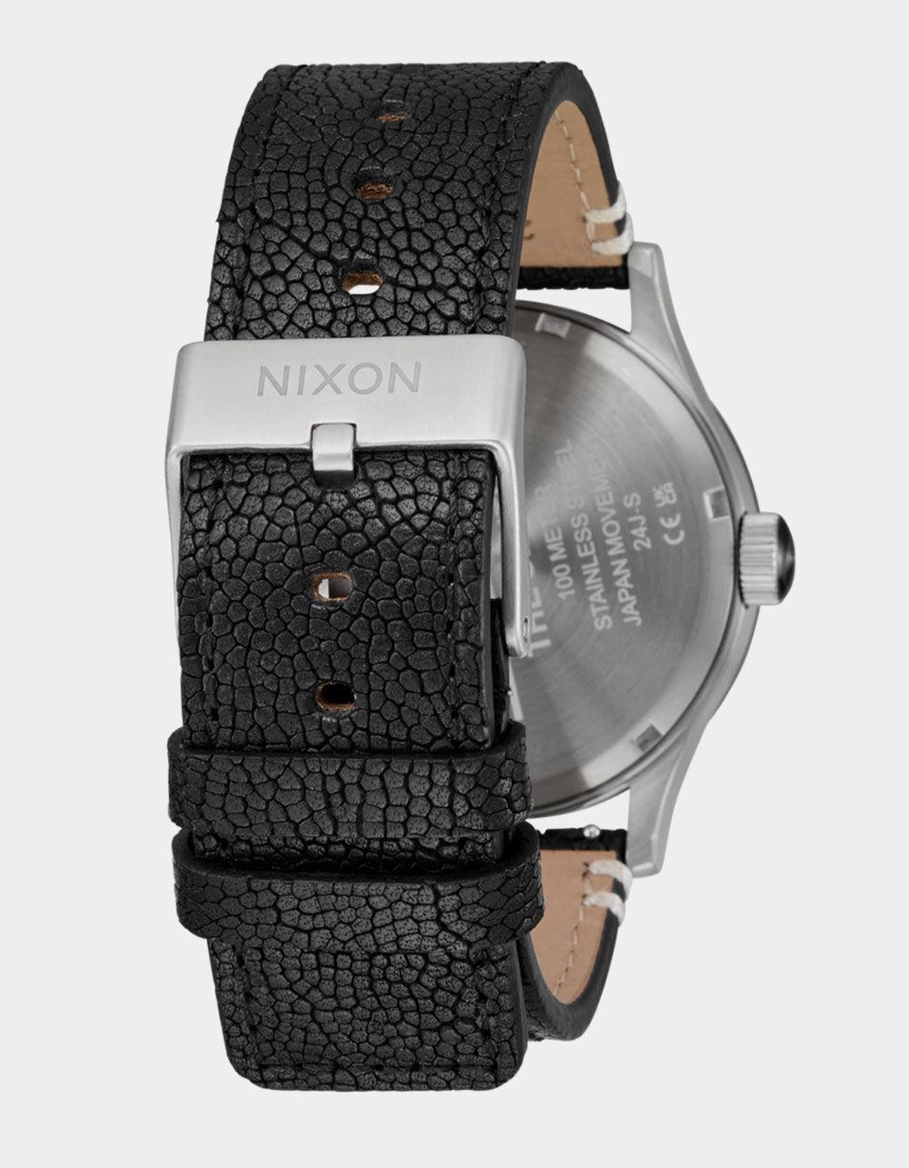 NIXON Sentry Leather Watch - WOOD Product Image