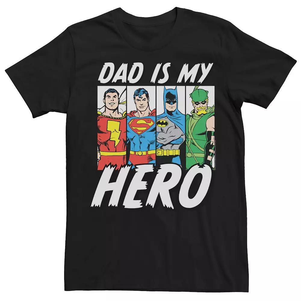 Men's DC Comics Justice League Hero Dad Lineup Tee,  Product Image